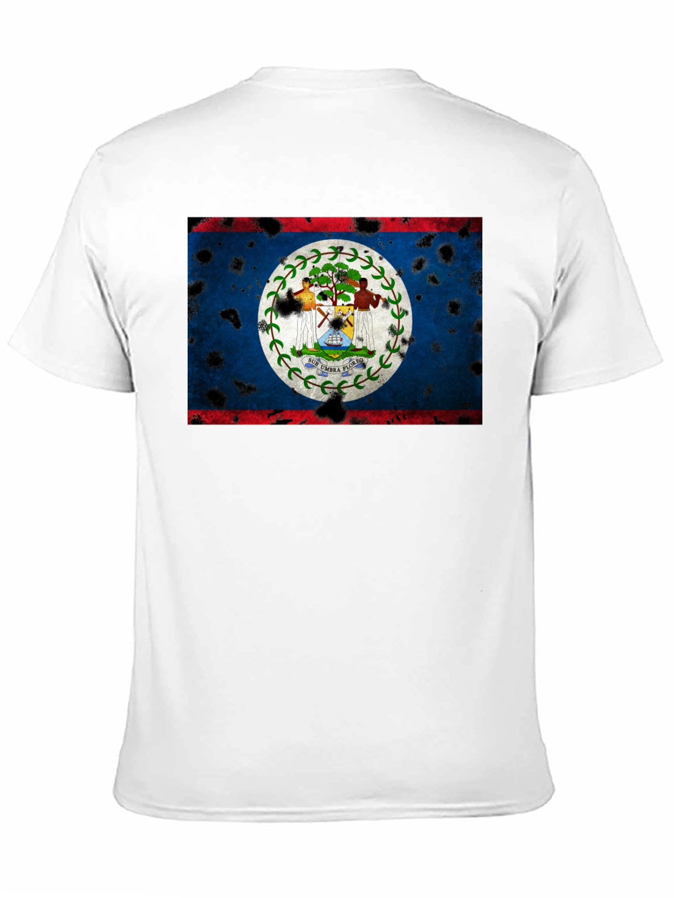 Belize Flag Distressed Graphic T-Shirt