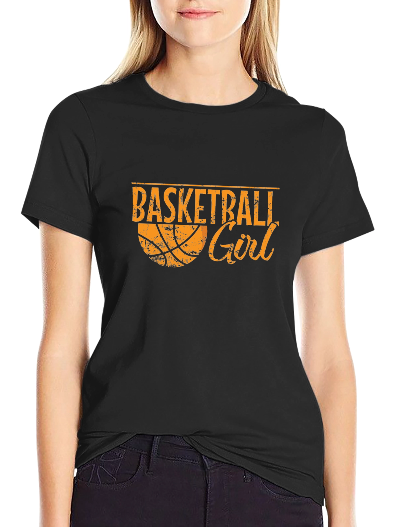 Basketball Girl Graphic T-Shirt