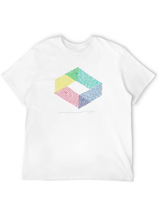 Abstract Geometric Block Graphic Tee