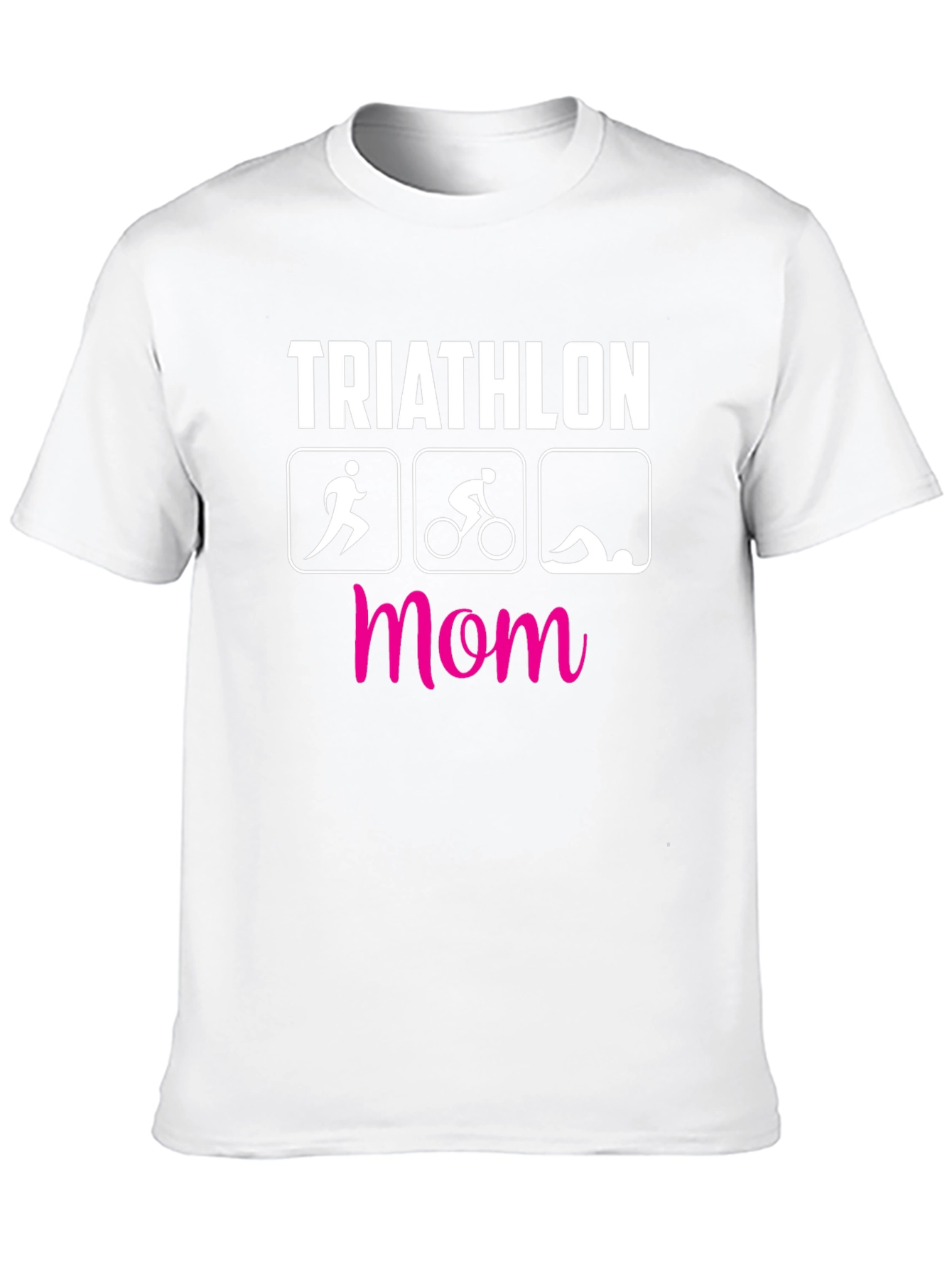 Triathlon Mom T-Shirt - Black Short Sleeve Tee