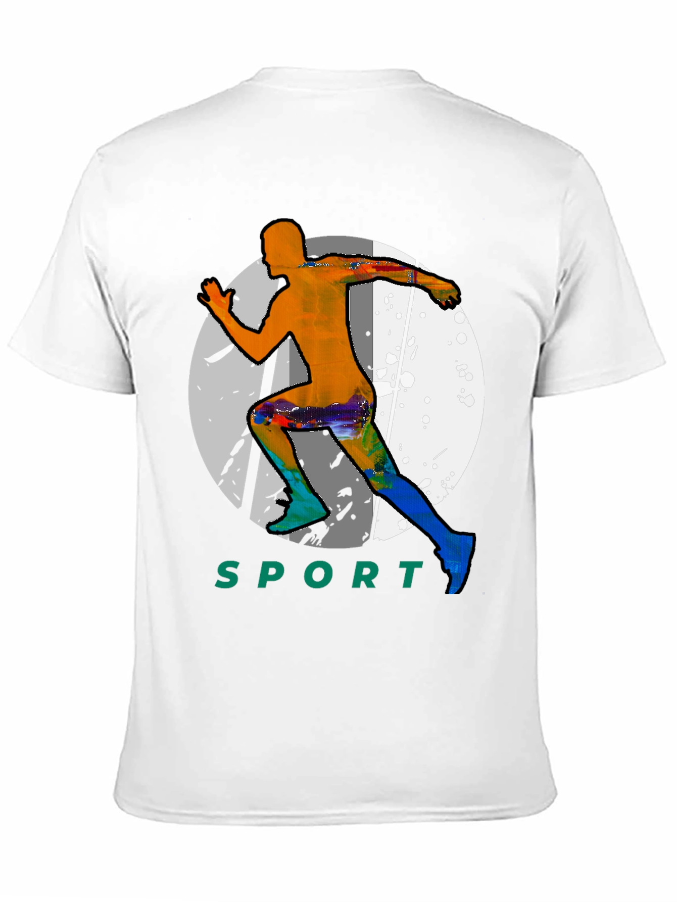 Mens Sport Graphic Black T-Shirt
