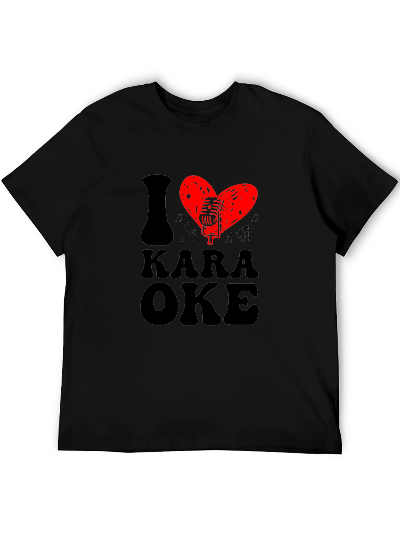 I Heart Karaoke Graphic Tee - Music Lover T-Shirt