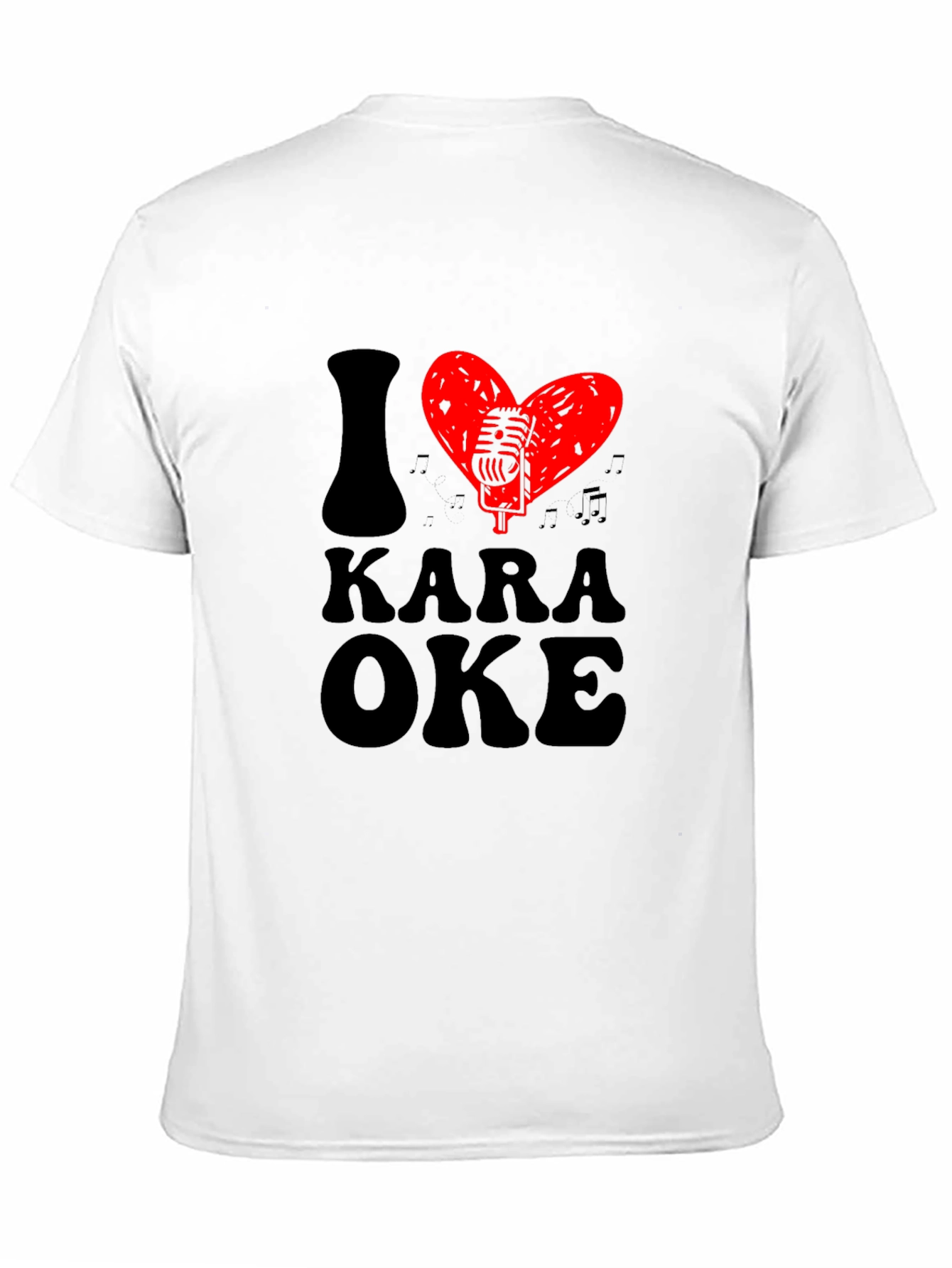 I Heart Karaoke Graphic Tee - Music Lover T-Shirt