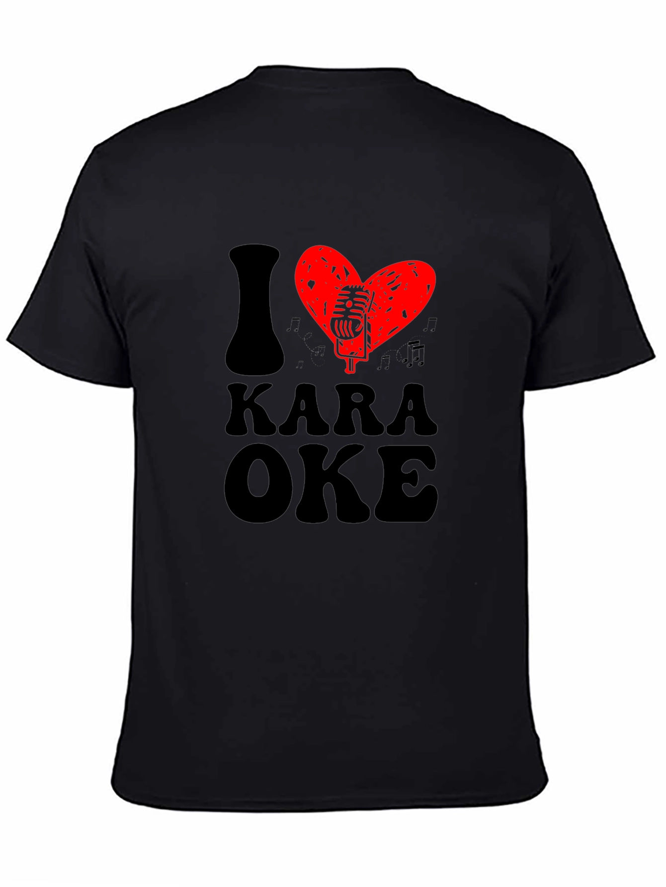 I Heart Karaoke Graphic Tee - Music Lover T-Shirt