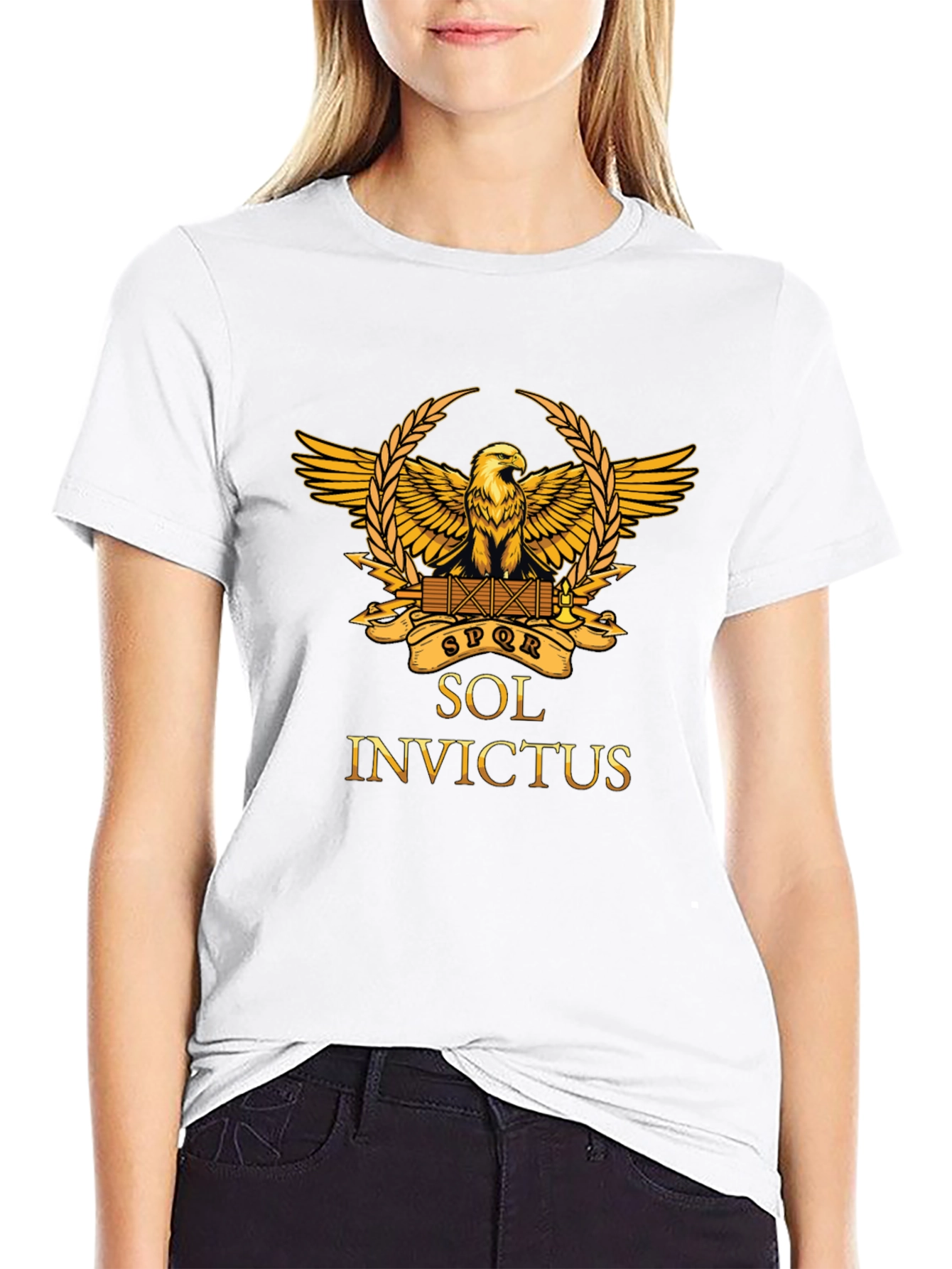 Sol Invictus T-Shirt - Roman Eagle Graphic Tee