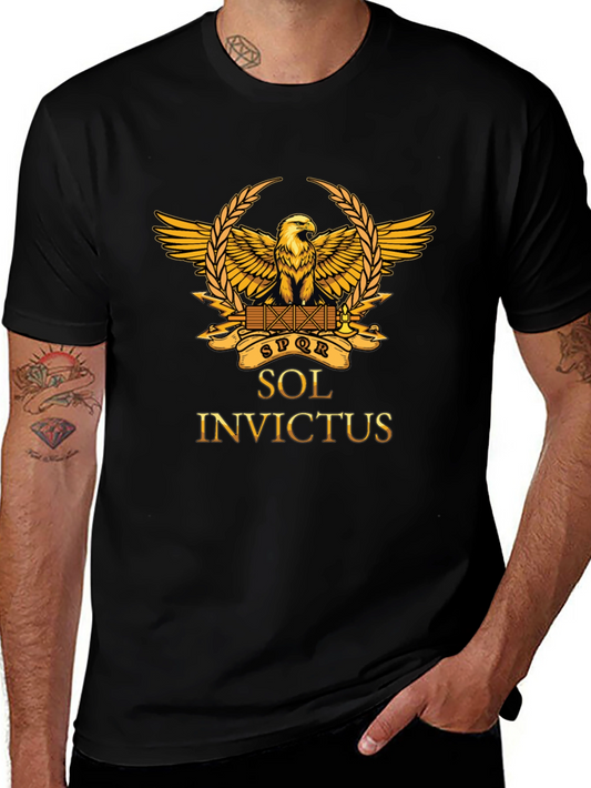 Sol Invictus T-Shirt - Roman Eagle Graphic Tee