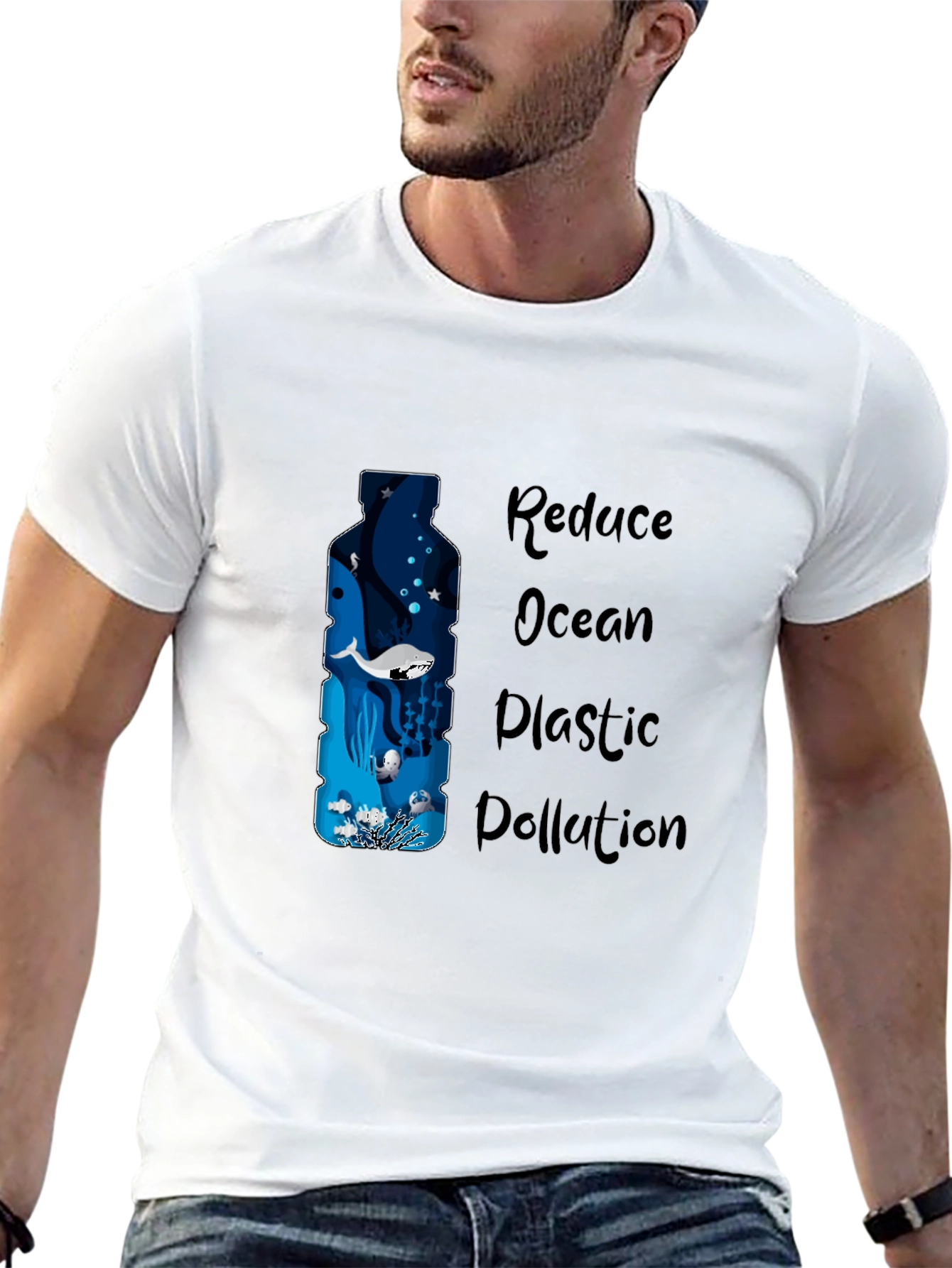 Eco-Friendly Ocean Plastic Pollution Awareness Tee