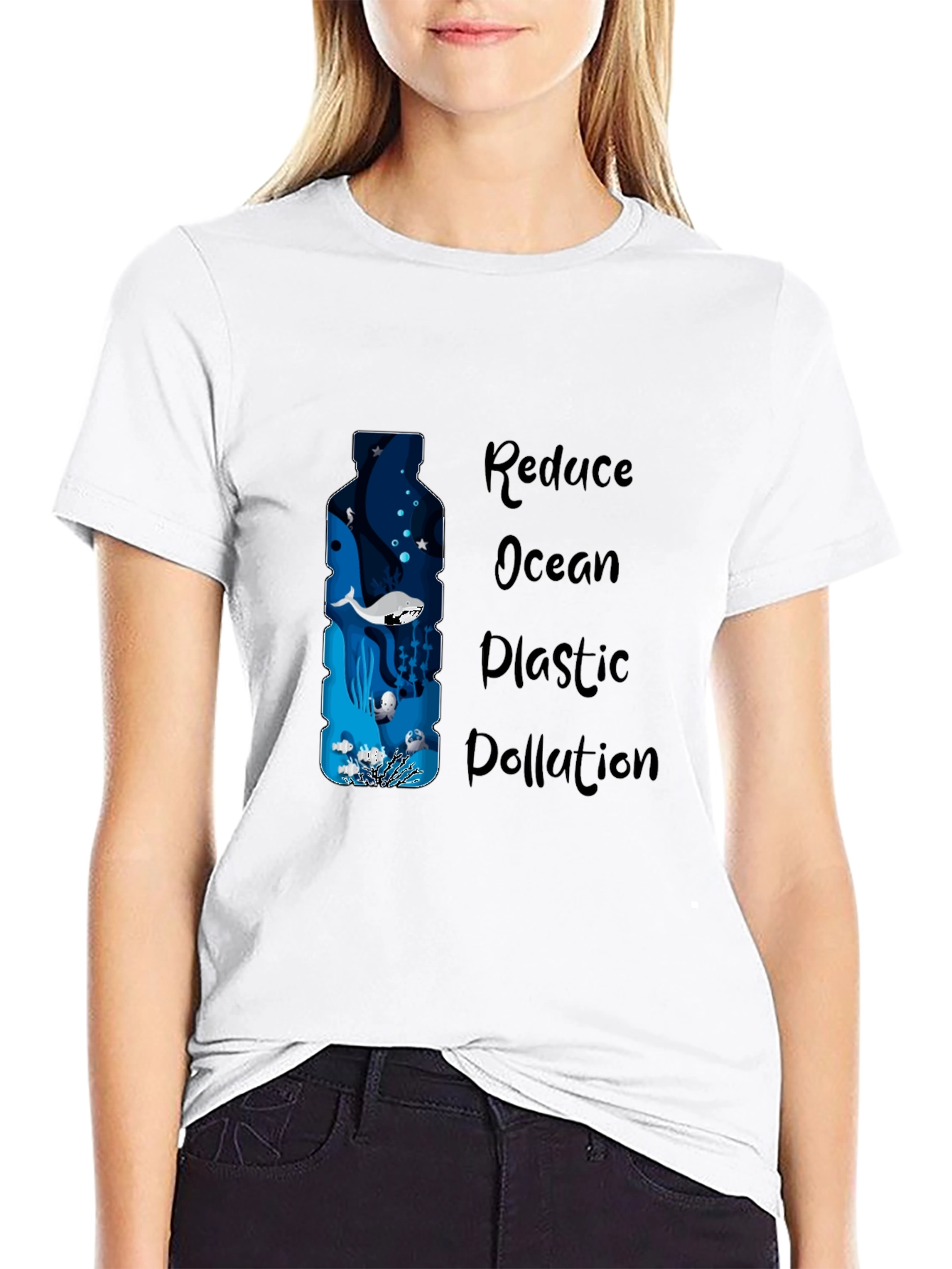 Eco-Friendly Ocean Plastic Pollution Awareness Tee