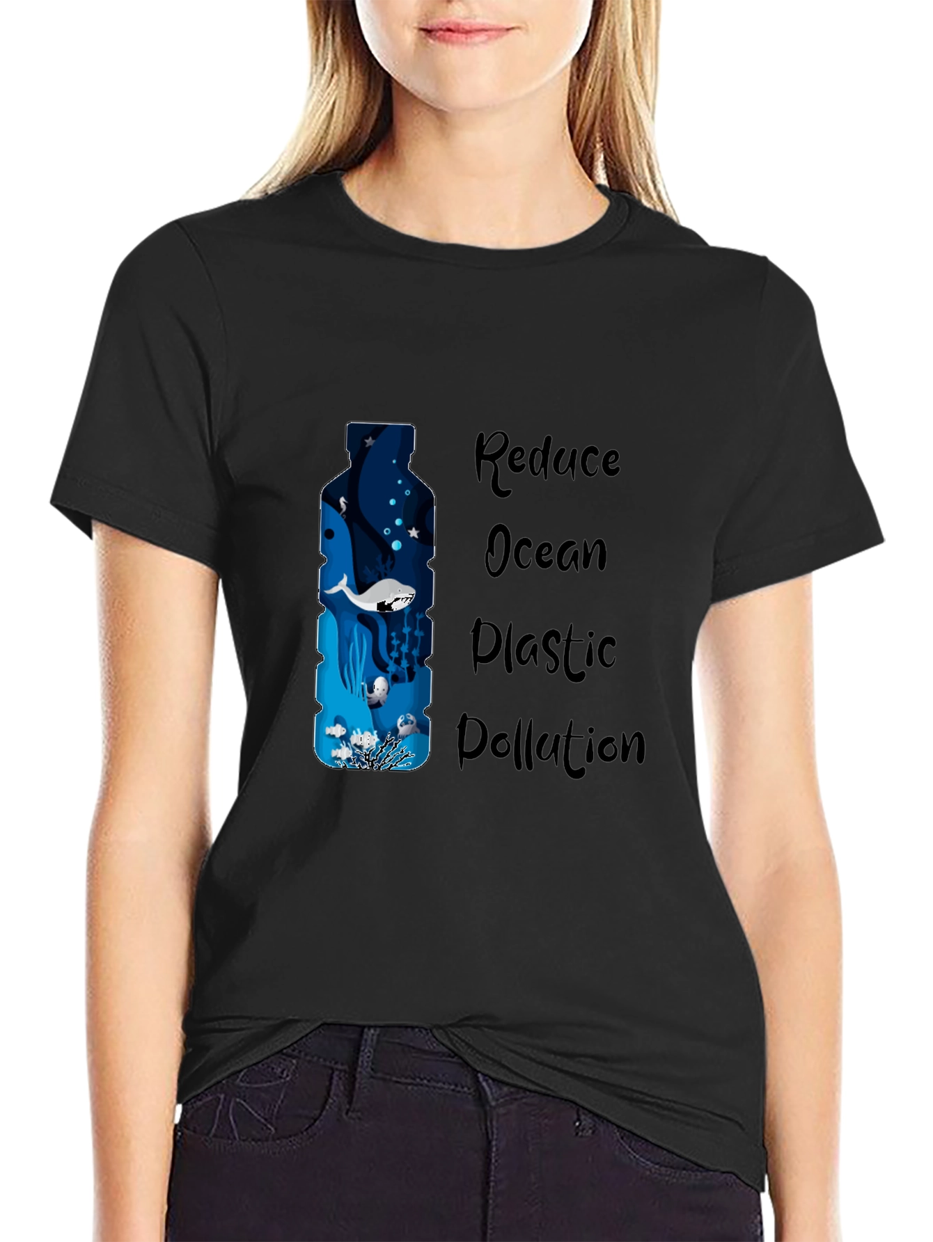 Eco-Friendly Ocean Plastic Pollution Awareness Tee