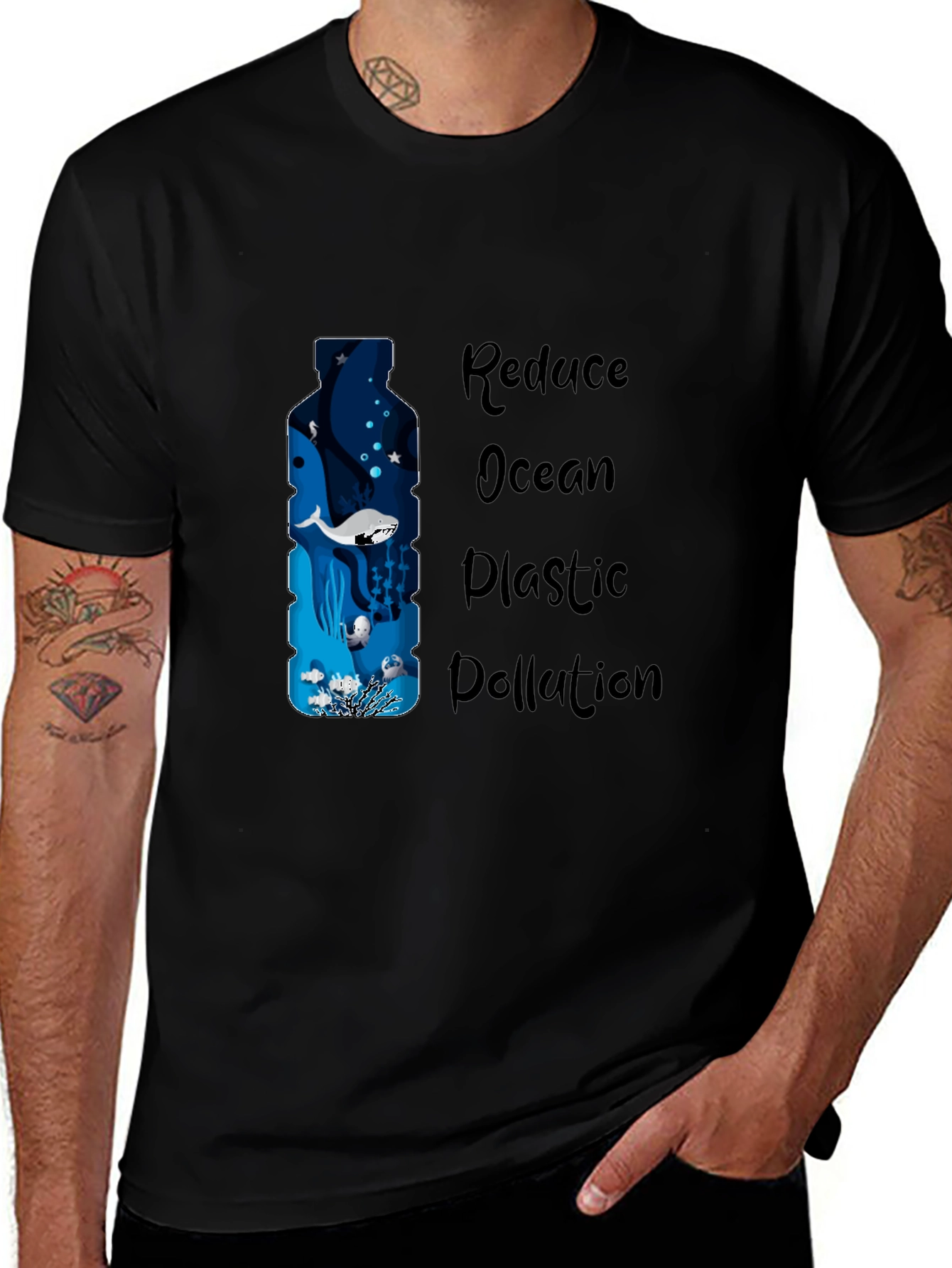 Eco-Friendly Ocean Plastic Pollution Awareness Tee