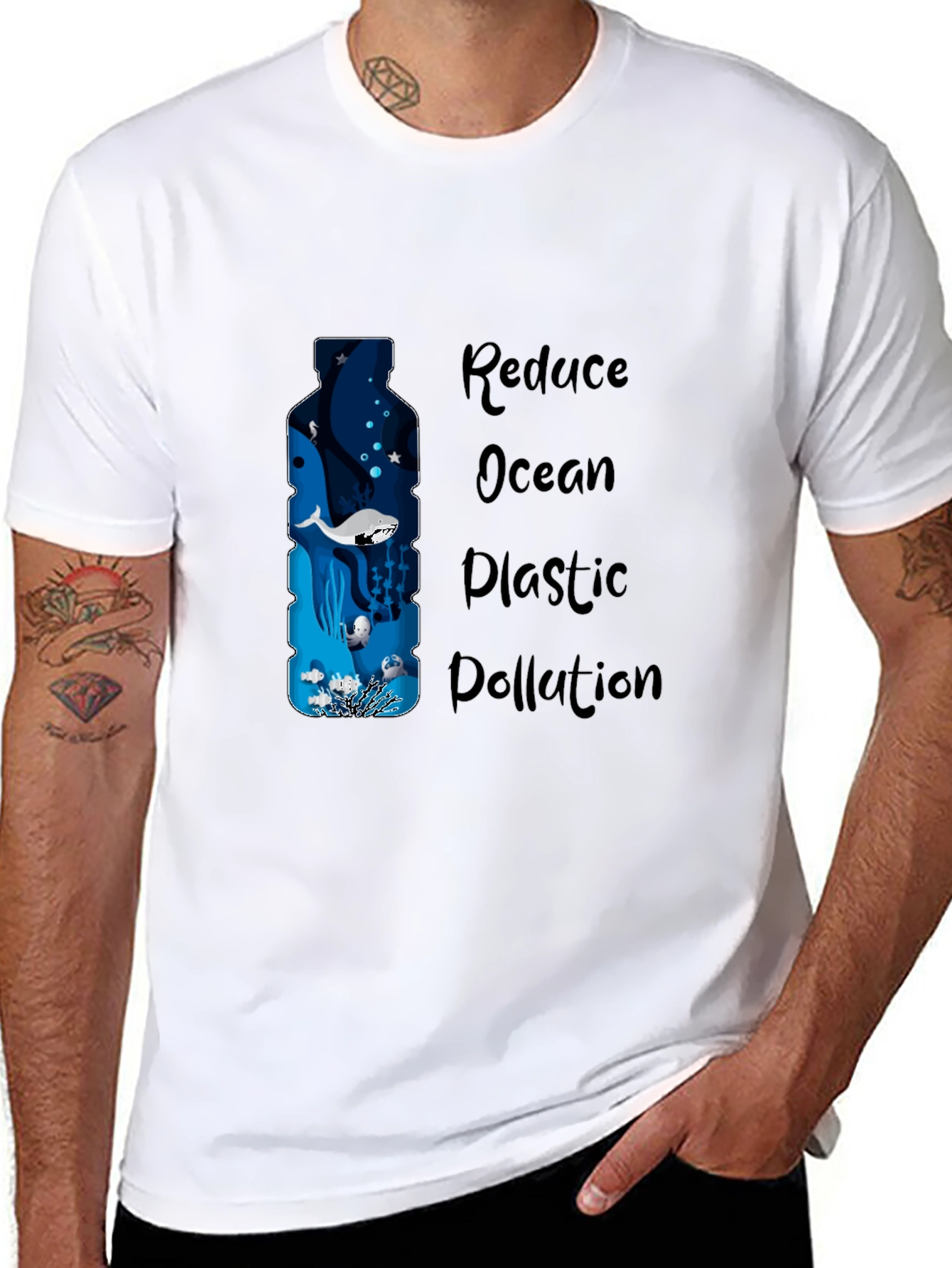 Eco-Friendly Ocean Plastic Pollution Awareness Tee