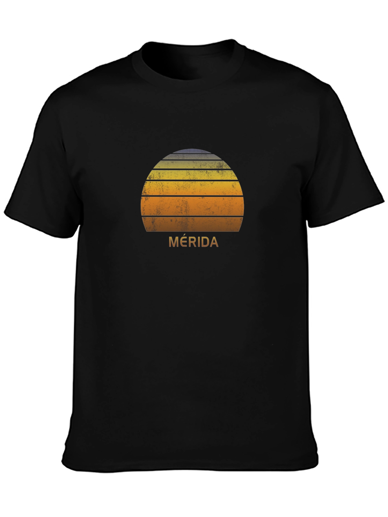 Mérida Sunset Graphic Tee - Retro Style