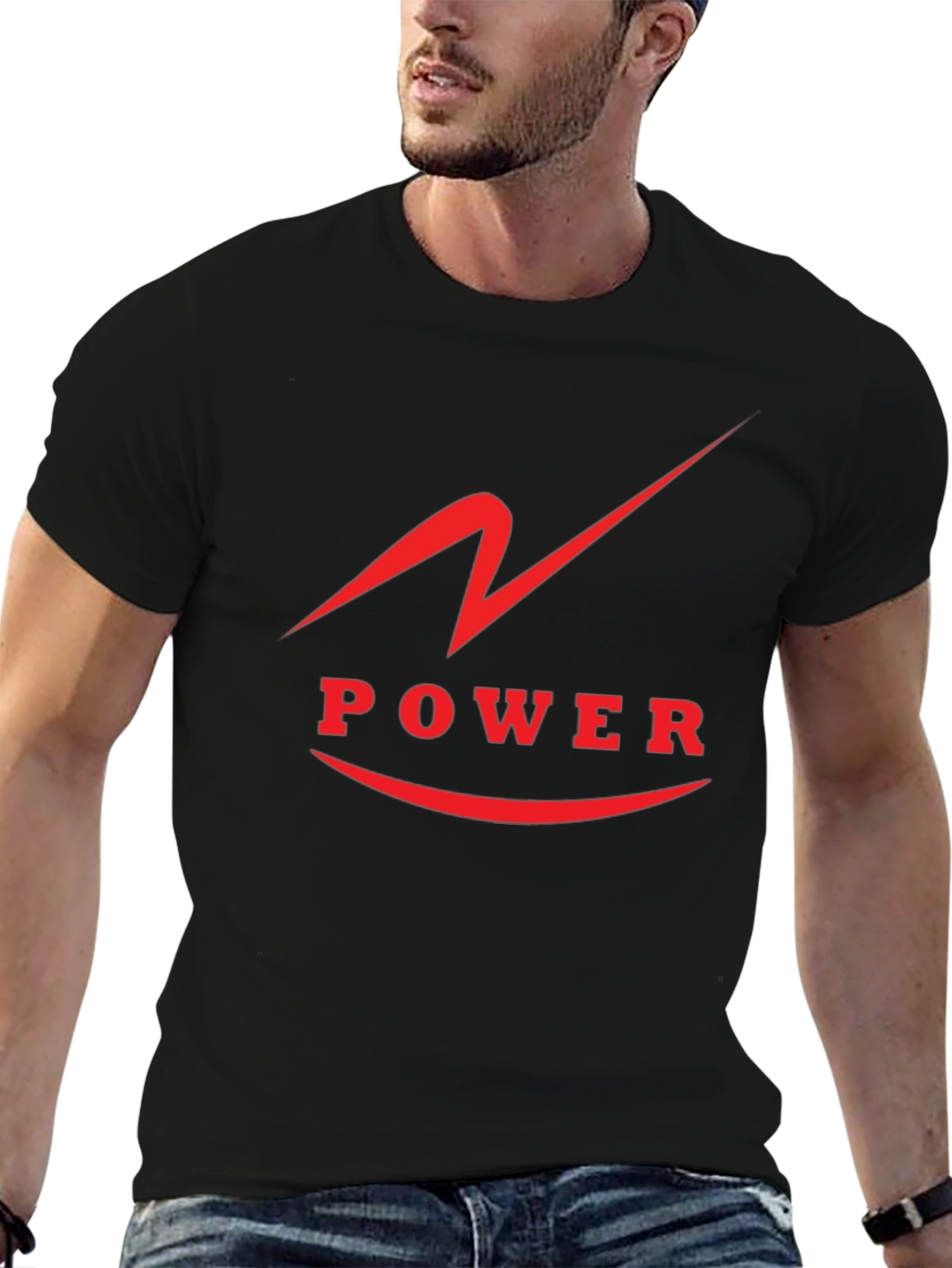 Power Graphic Black T-Shirt