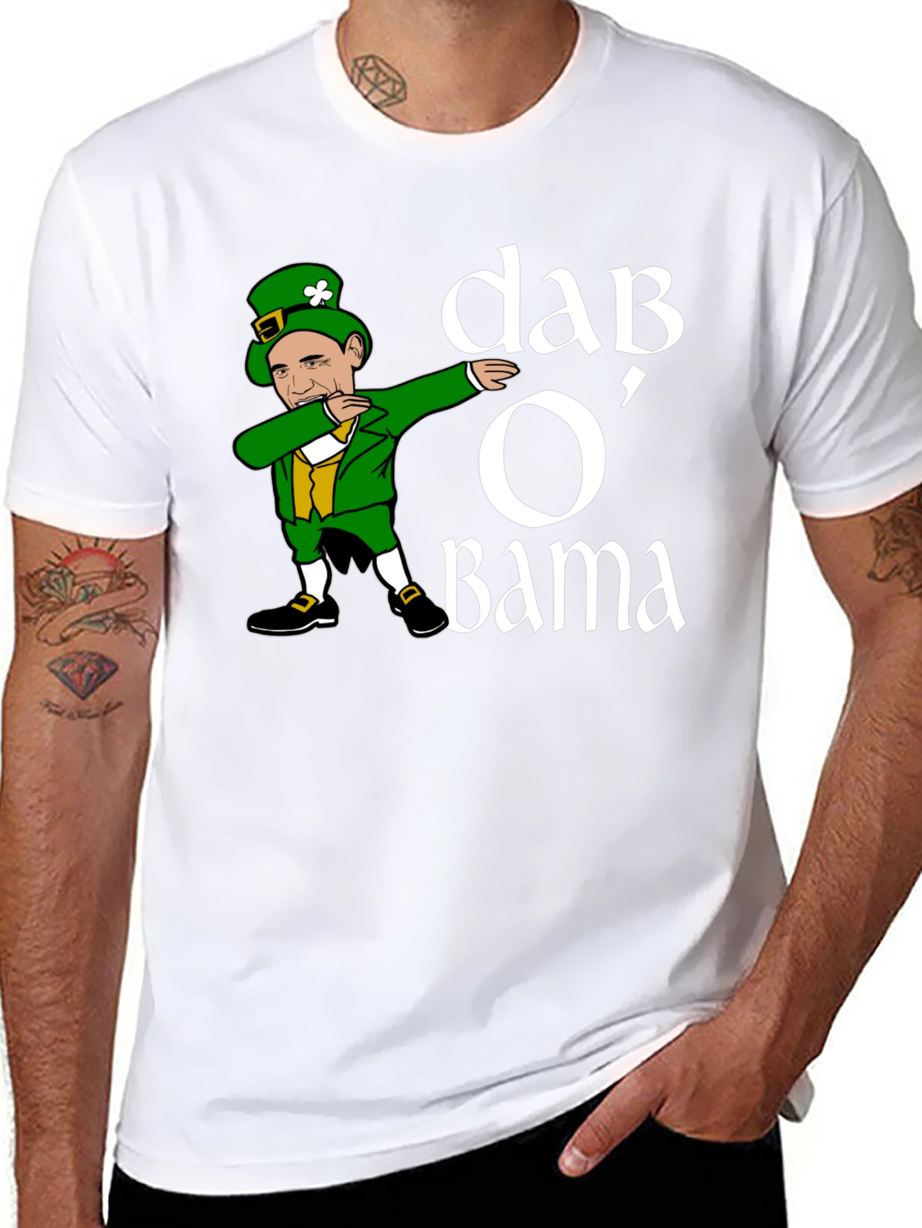 Dab OBama Funny St. Patricks Day T-Shirt
