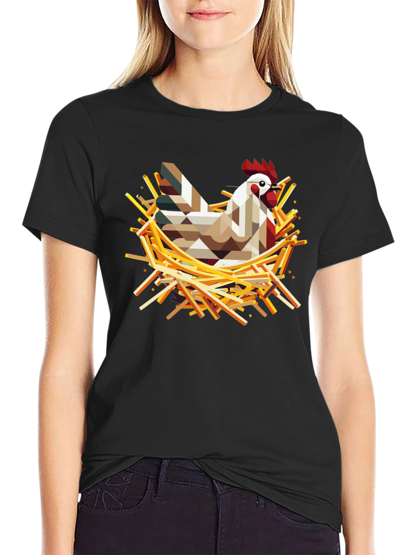 Geometric Chicken Nest T-Shirt