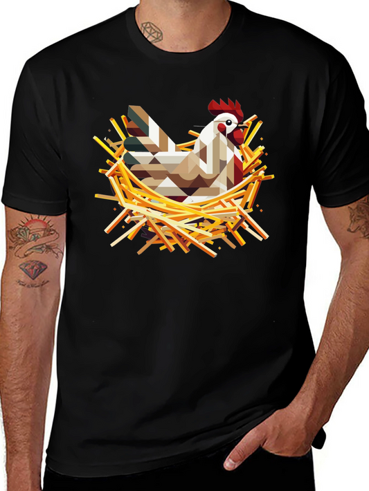 Geometric Chicken Nest T-Shirt