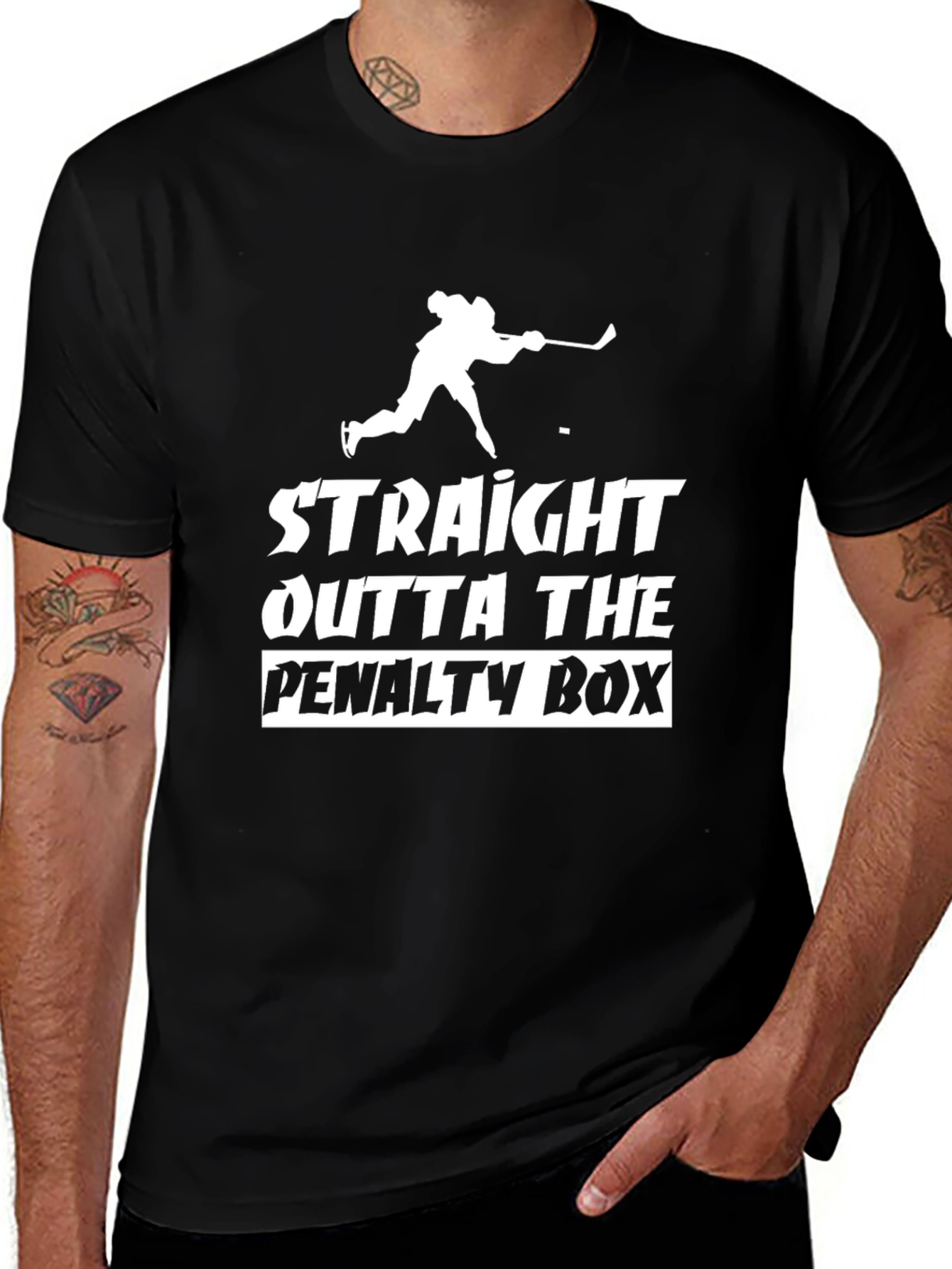 Straight Outta The Penalty Box T-Shirt Hockey Tee