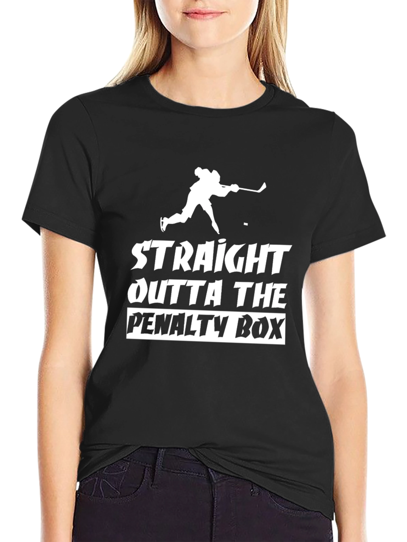 Straight Outta The Penalty Box T-Shirt Hockey Tee