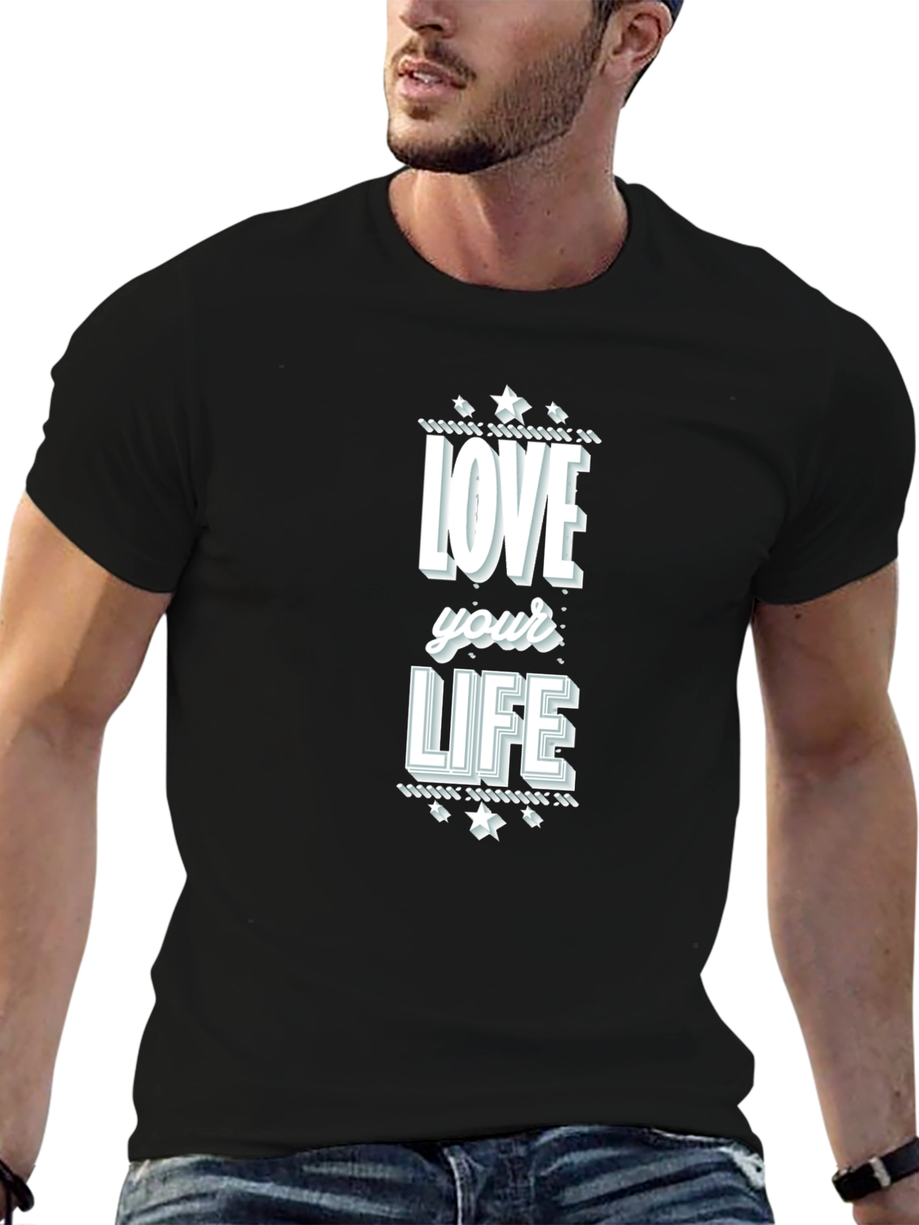 Love Your Life Graphic Tee - Black T-Shirt