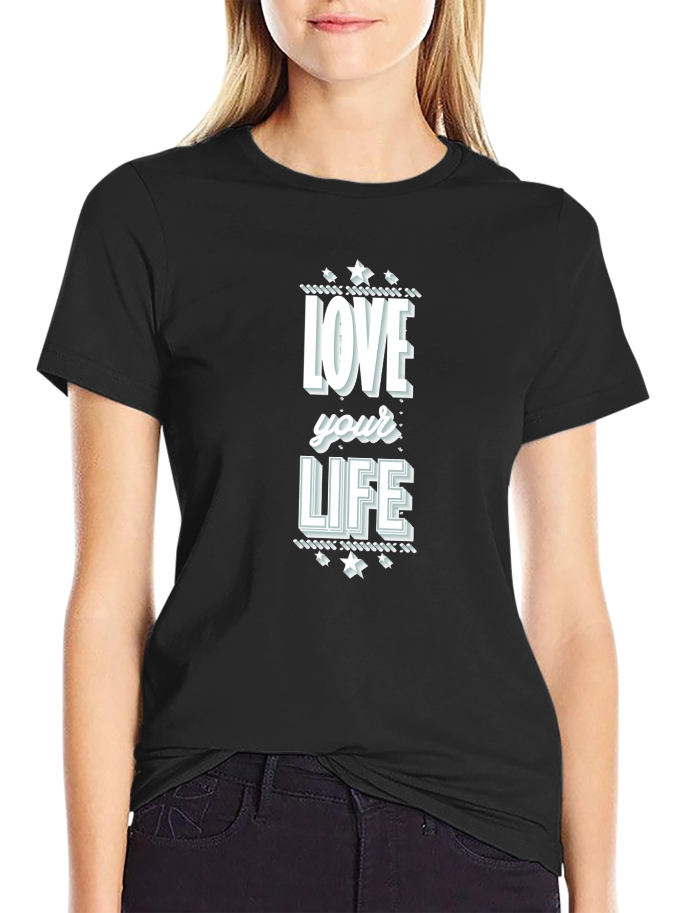 Love Your Life Graphic Tee - Black T-Shirt