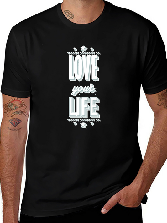 Love Your Life Graphic Tee - Black T-Shirt