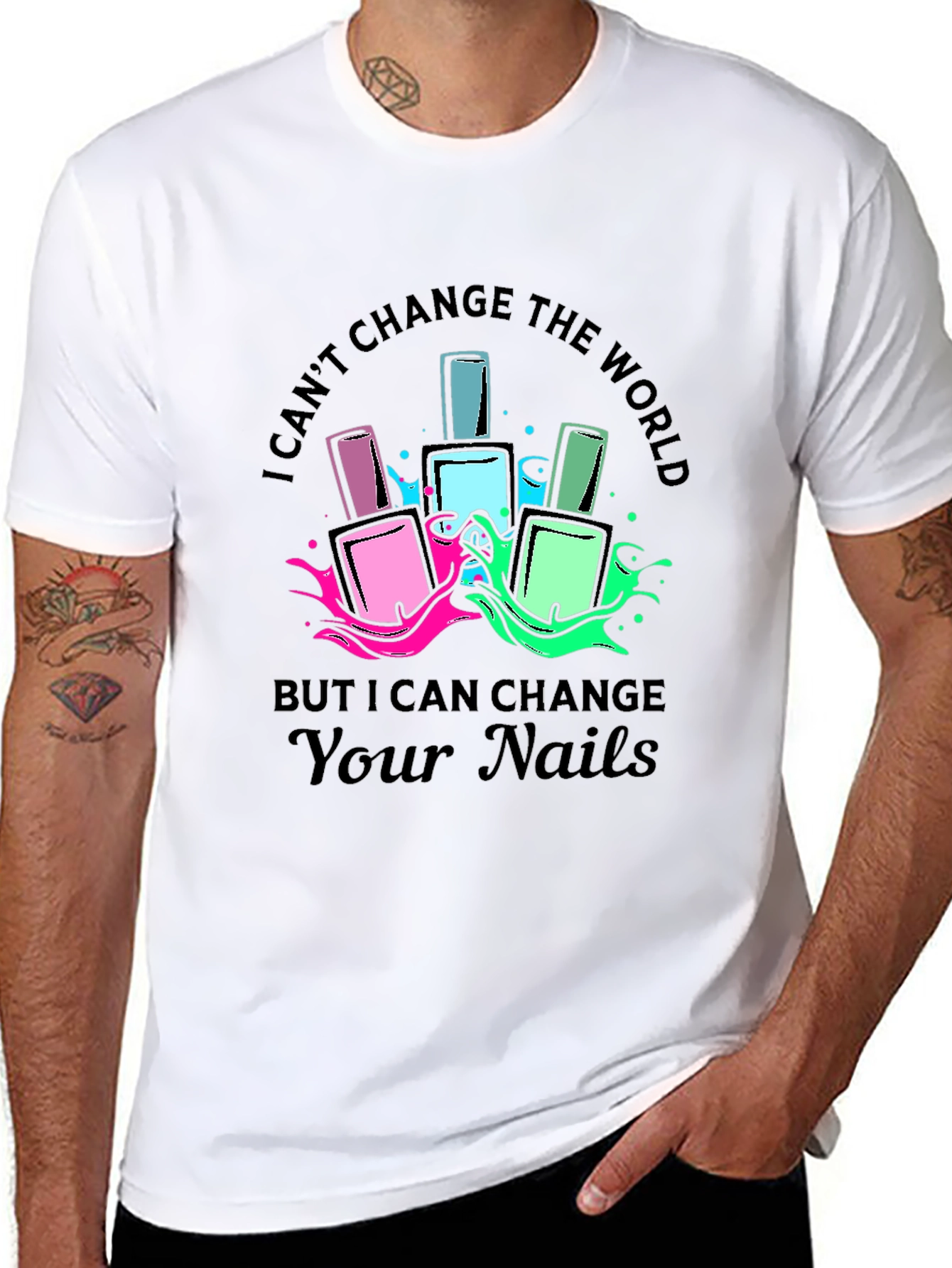 Nail Artist Graphic T-Shirt - Change Your Nails