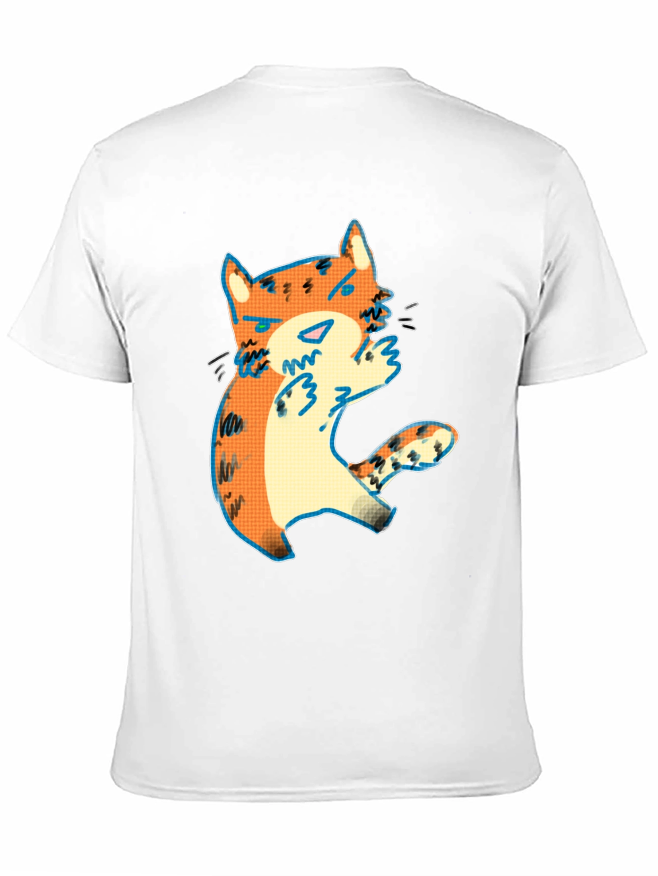 Cute Cartoon Cat Graphic Tee