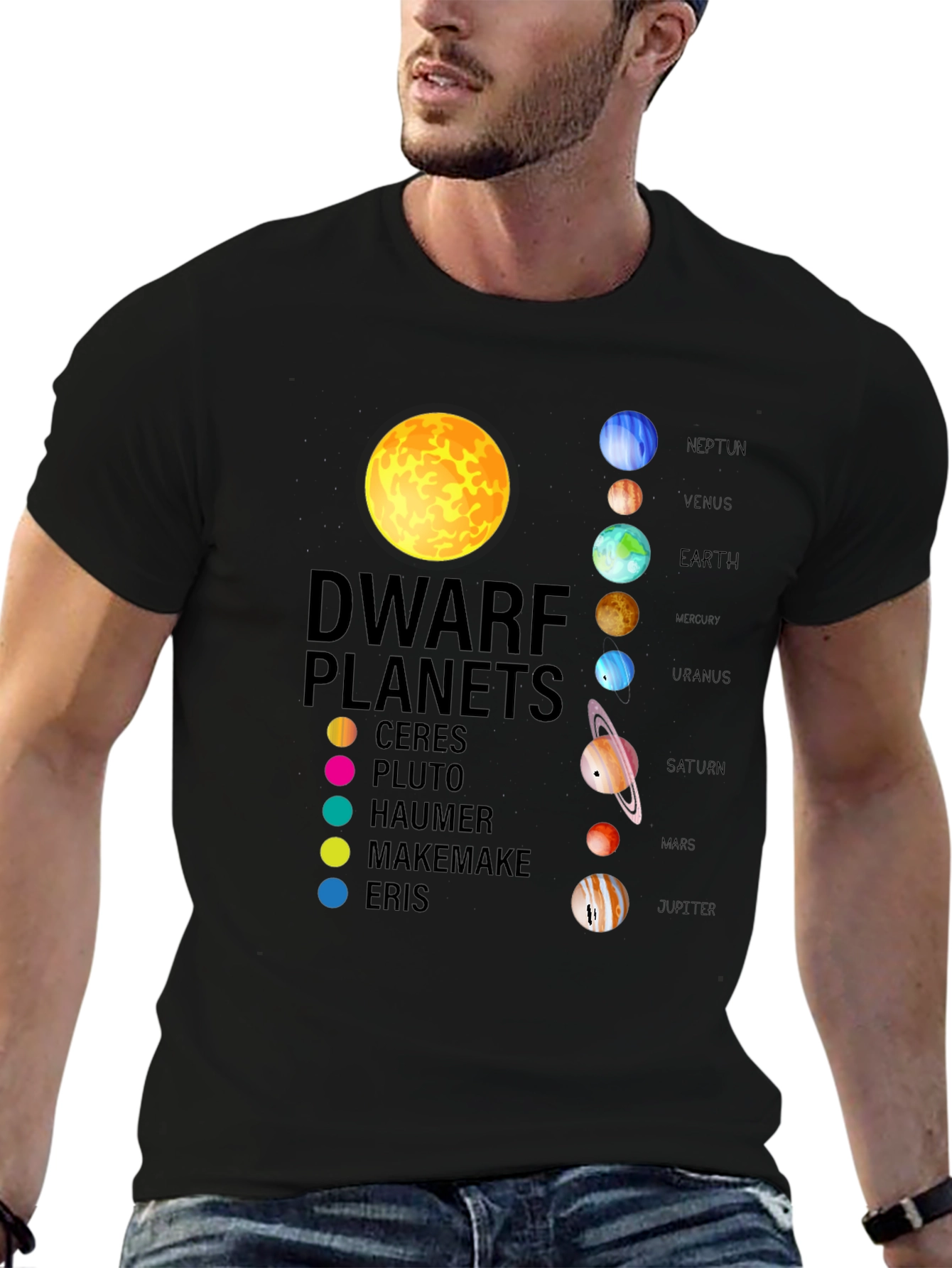 Dwarf Planets T-Shirt Space Science Astronomy Tee