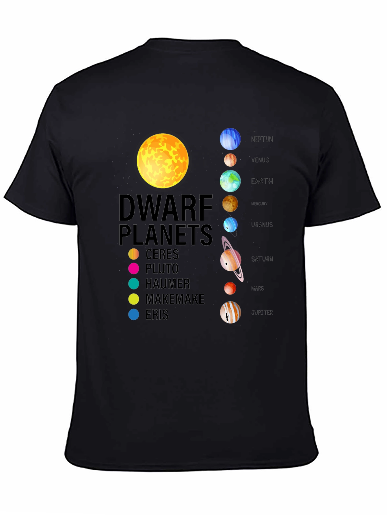 Dwarf Planets T-Shirt Space Science Astronomy Tee