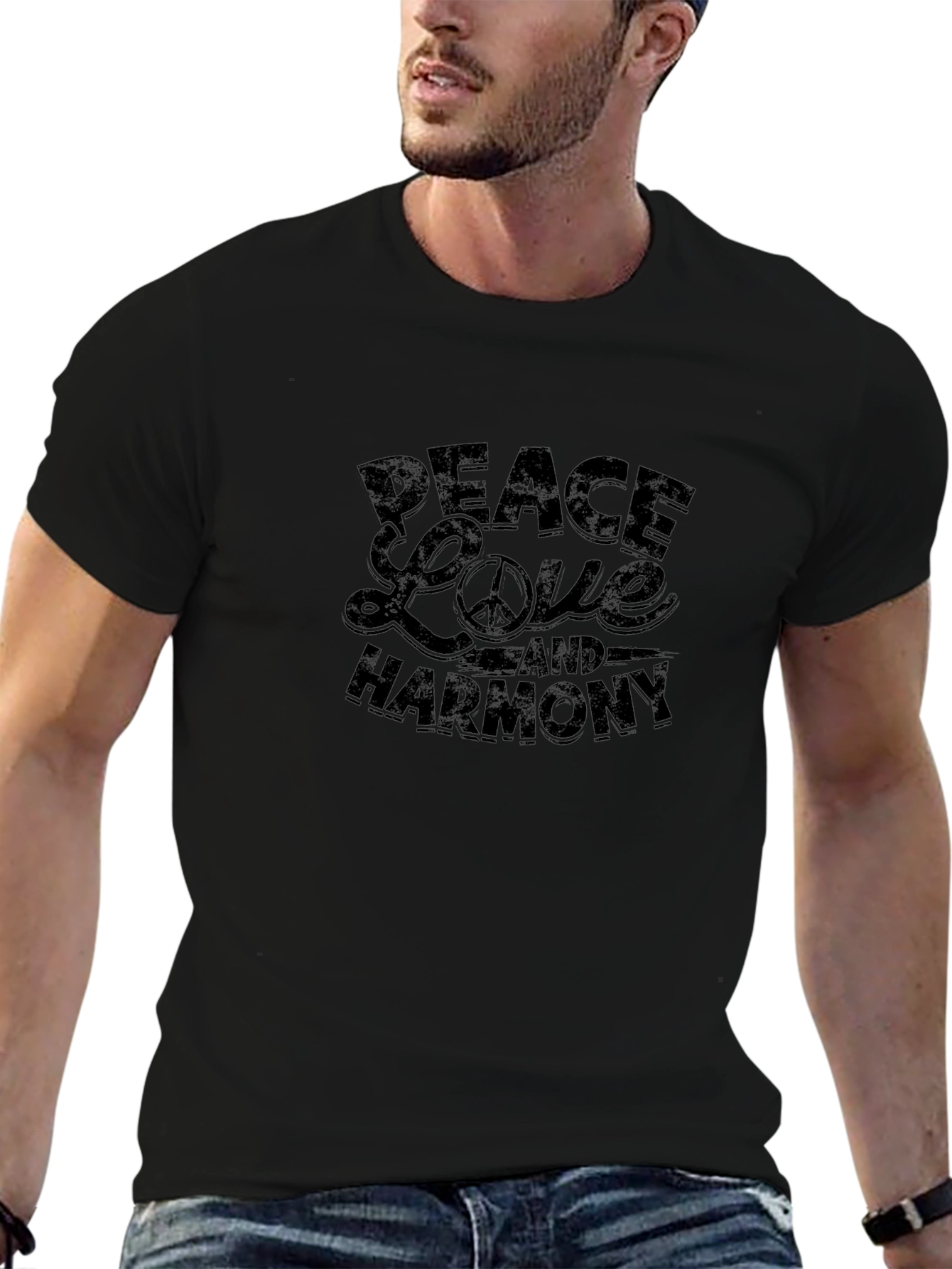 Peace Love Harmony Graphic T-Shirt