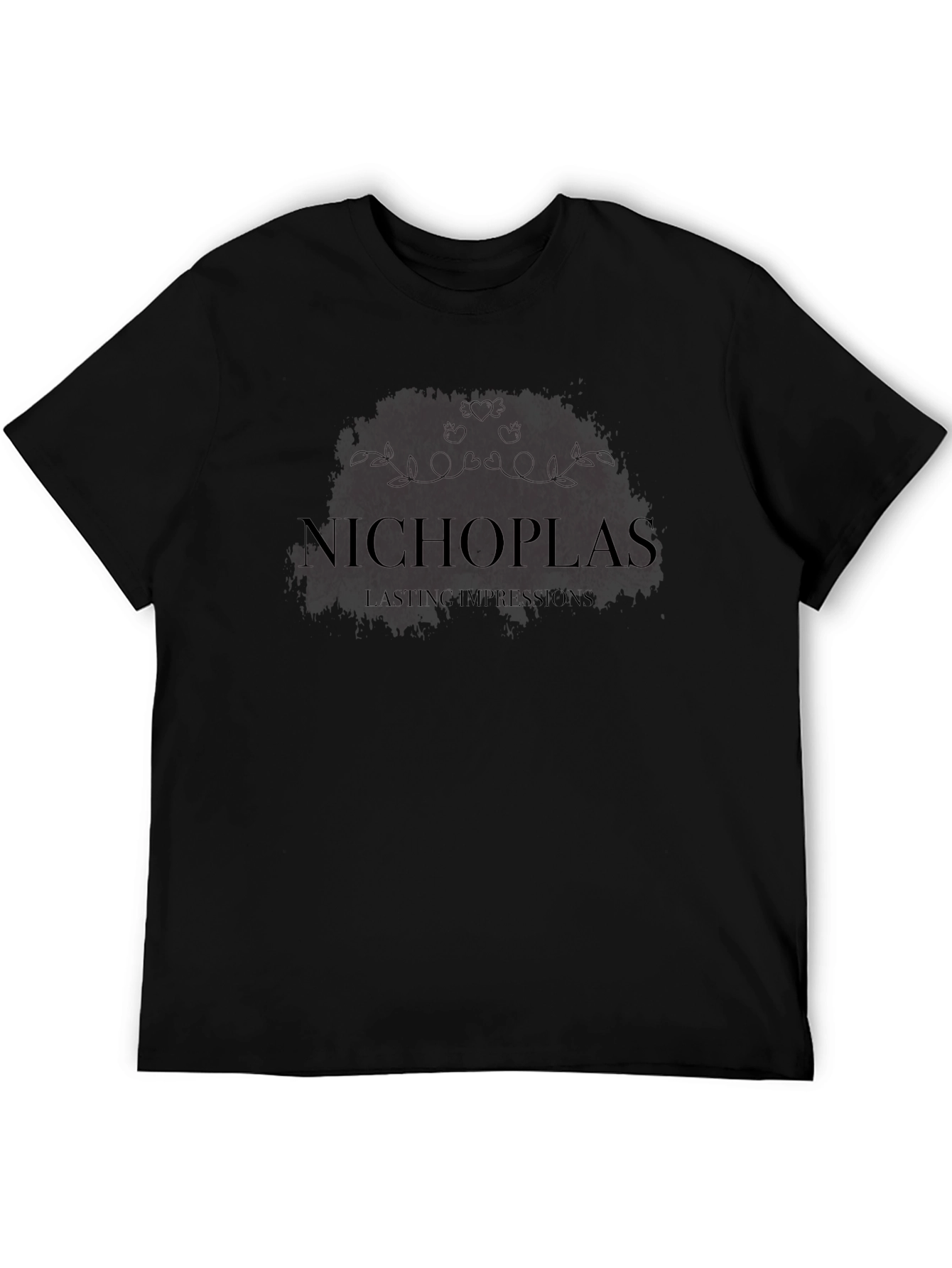 Nichoplas Lasting Impressions Graphic Black T-Shirt
