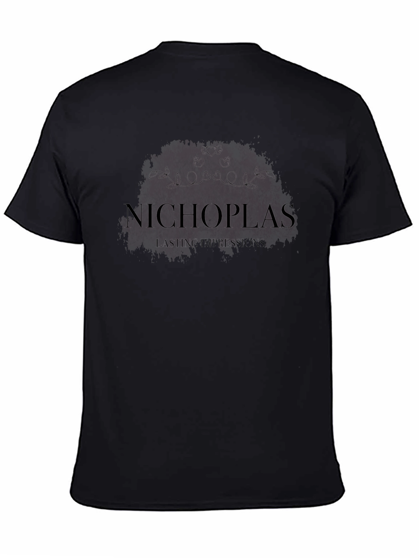 Nichoplas Lasting Impressions Graphic Black T-Shirt