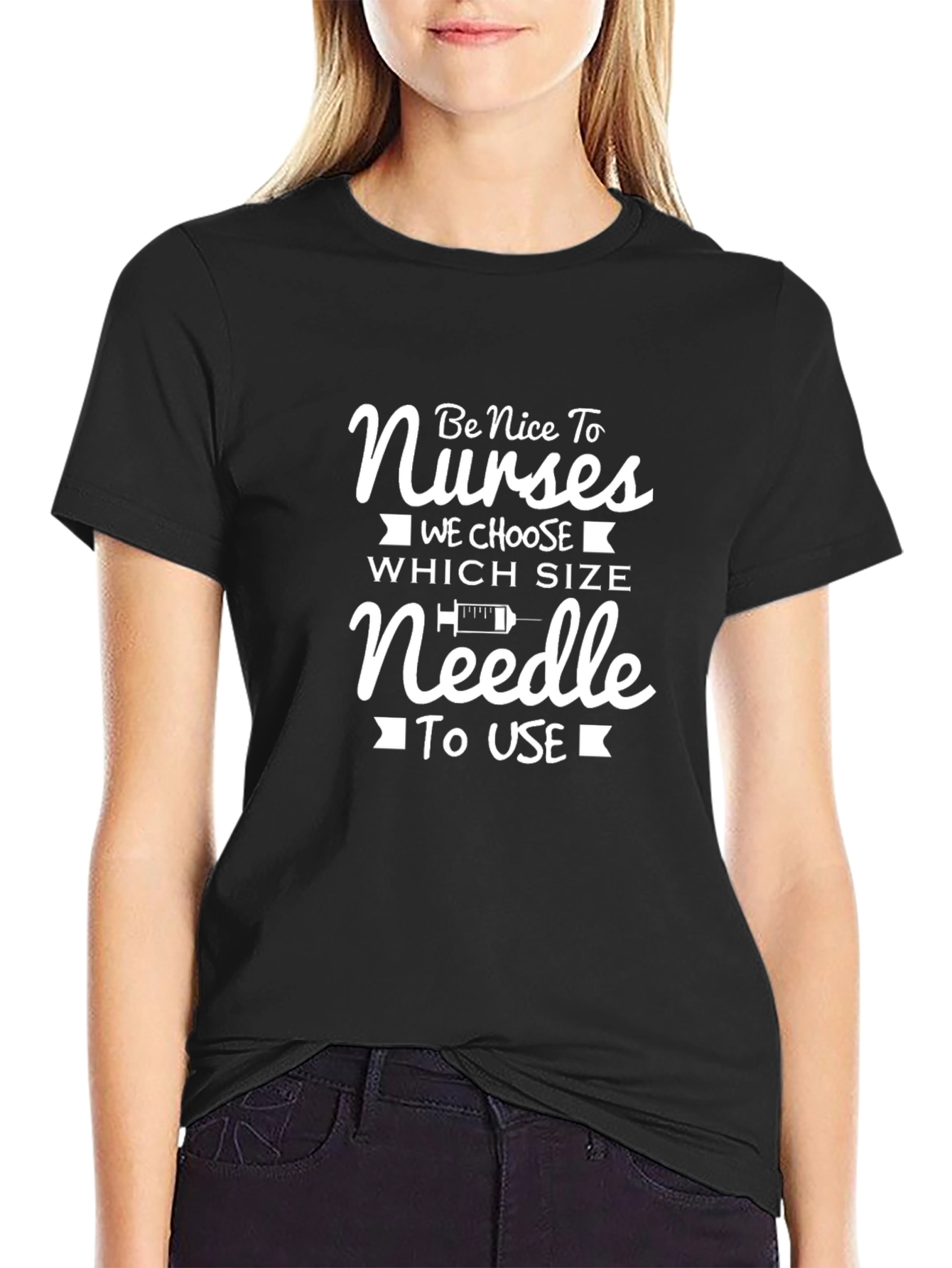 Humorous Nurse T-Shirt - Be Nice to Nurses