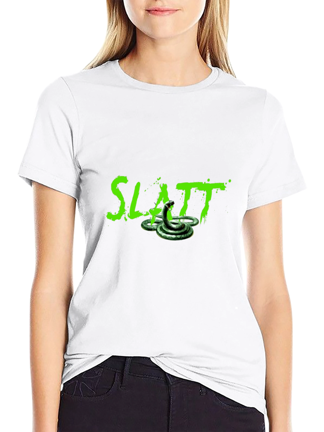 Slatt Snake Graphic Tee - Mens Black T-Shirt