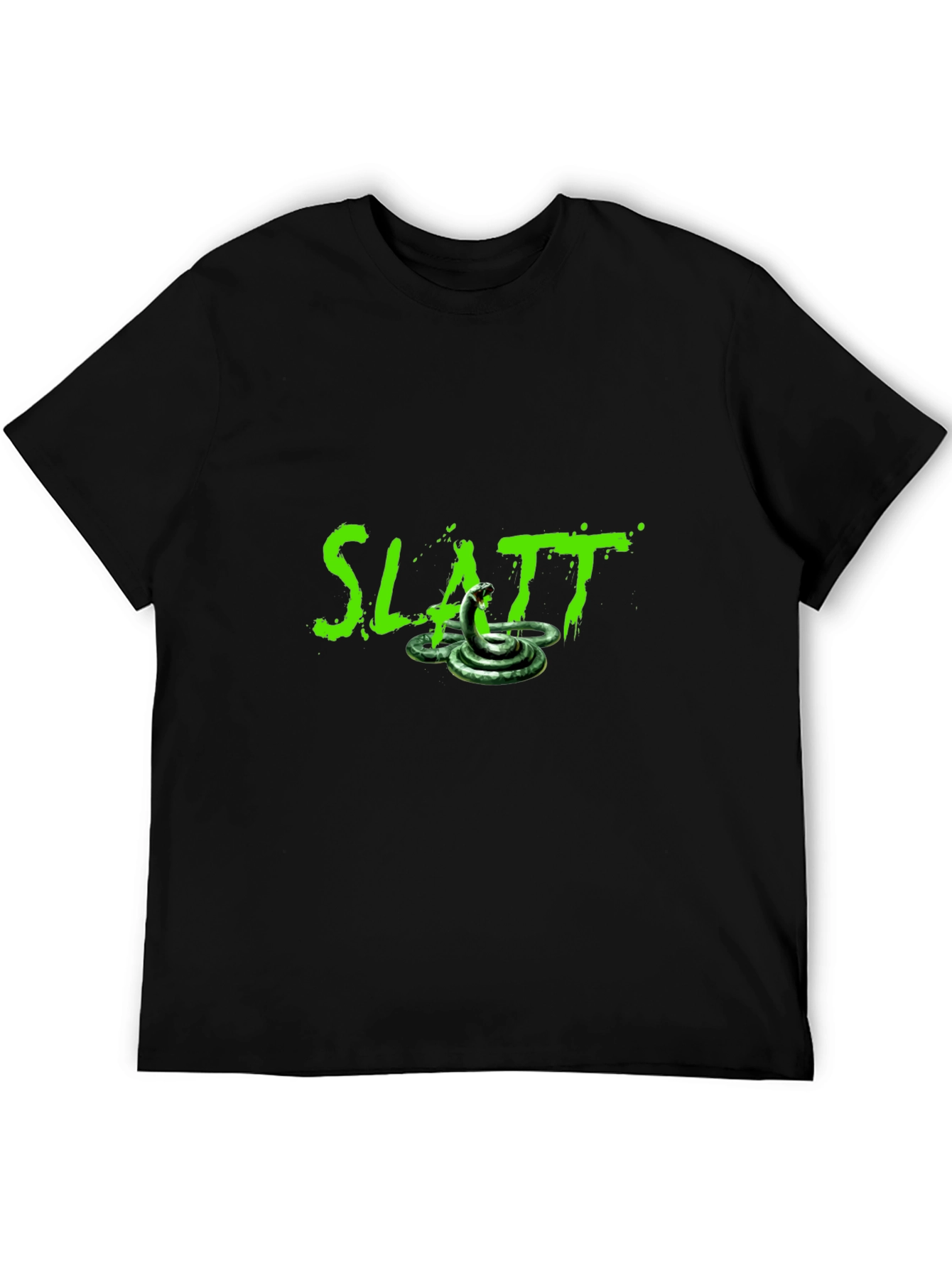 Slatt Snake Graphic Tee - Mens Black T-Shirt