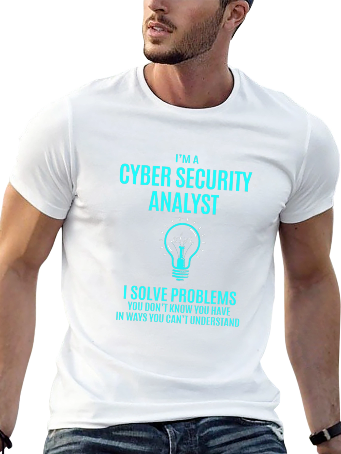 Cyber Security Analyst T-Shirt - Solve Problems Tee