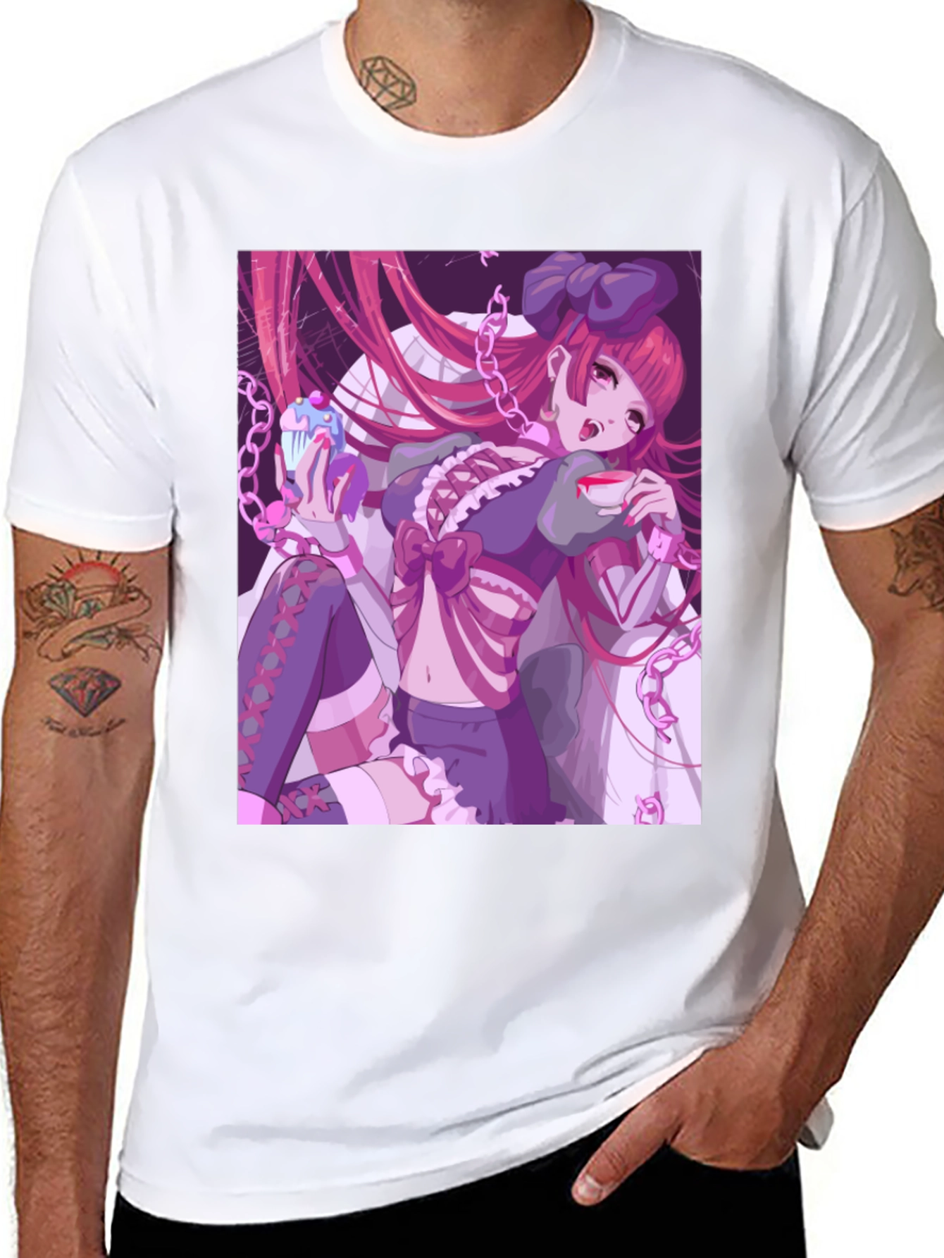 Anime Girl Graphic Tee - Unique Manga Design