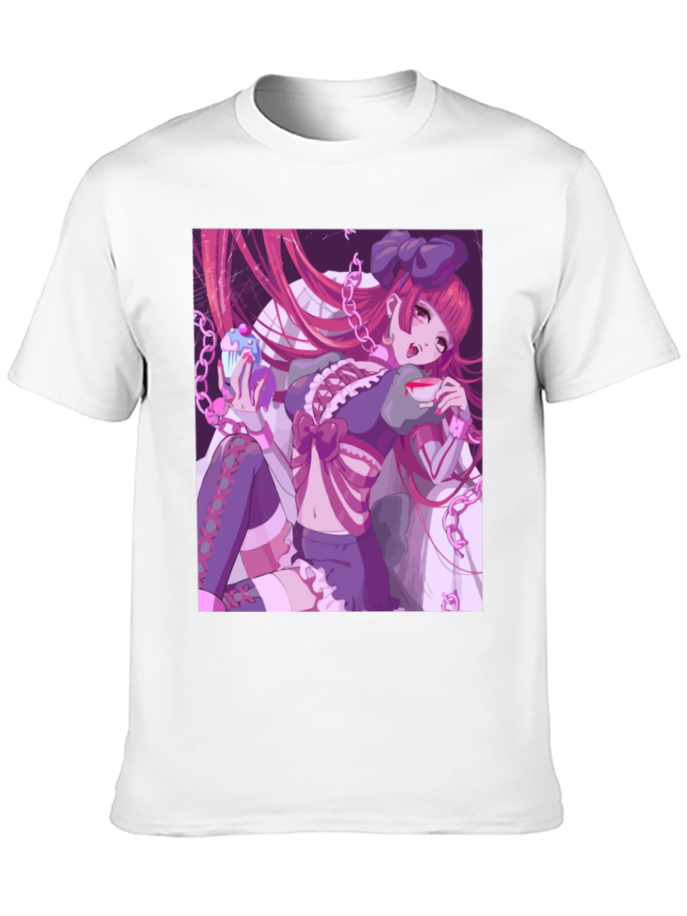 Anime Girl Graphic Tee - Unique Manga Design