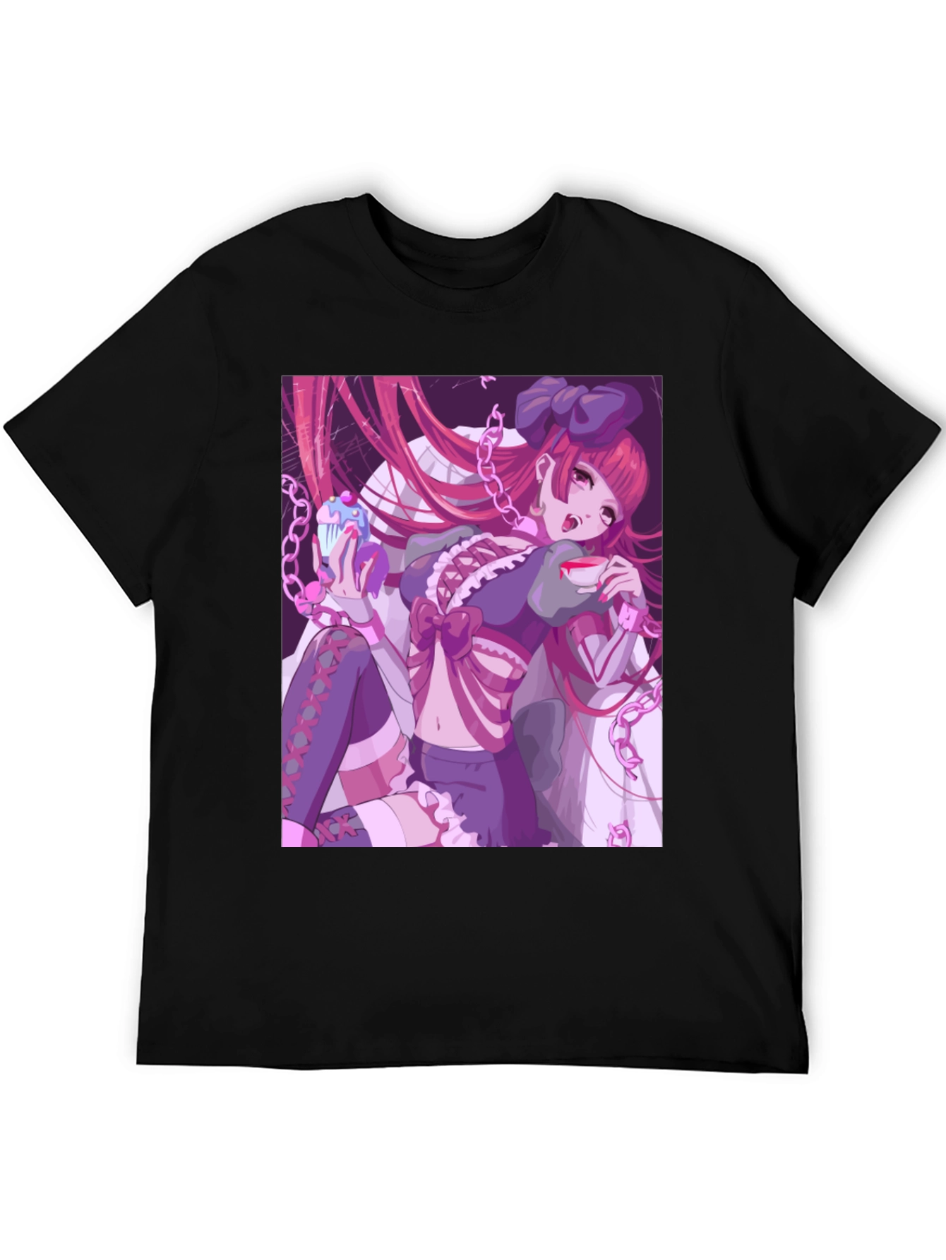 Anime Girl Graphic Tee - Unique Manga Design