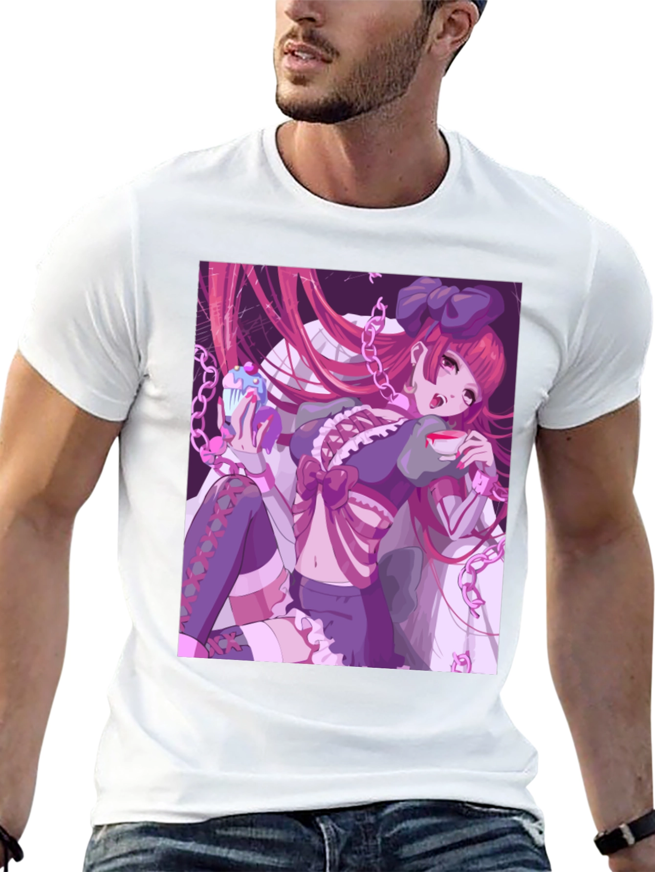 Anime Girl Graphic Tee - Unique Manga Design