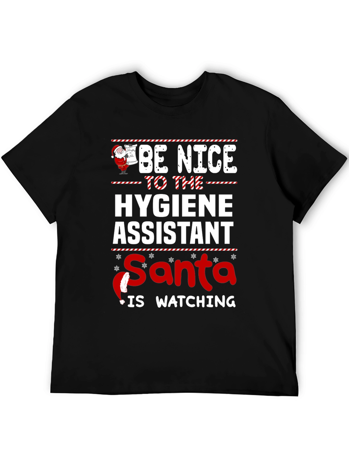 Hygiene Assistant Santa Christmas T-Shirt