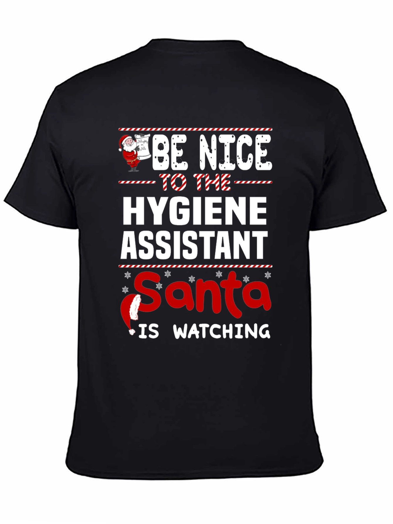 Hygiene Assistant Santa Christmas T-Shirt