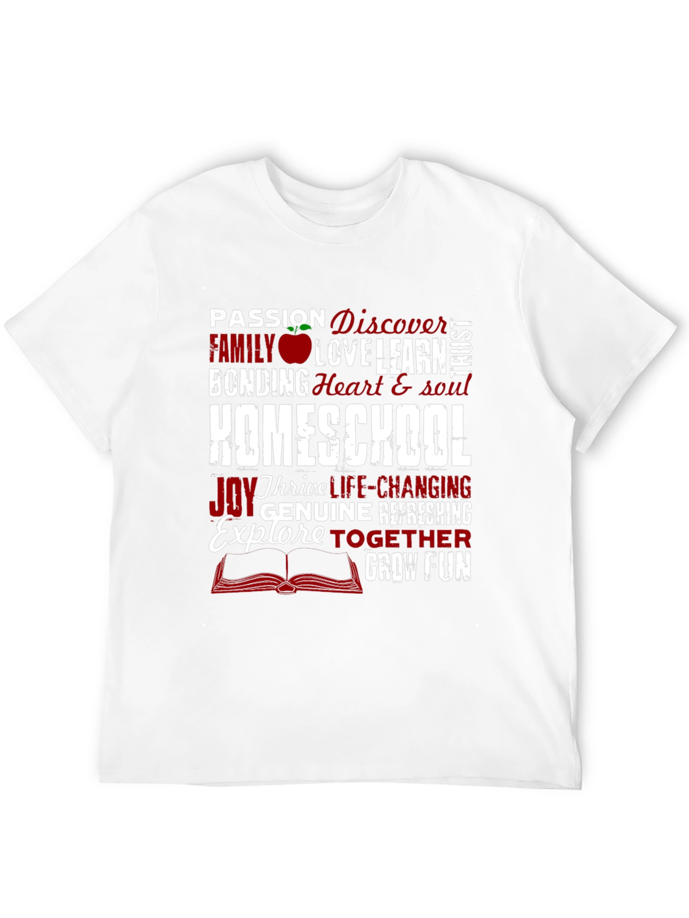 Homeschool Word Art T-Shirt: Passion Family Learning