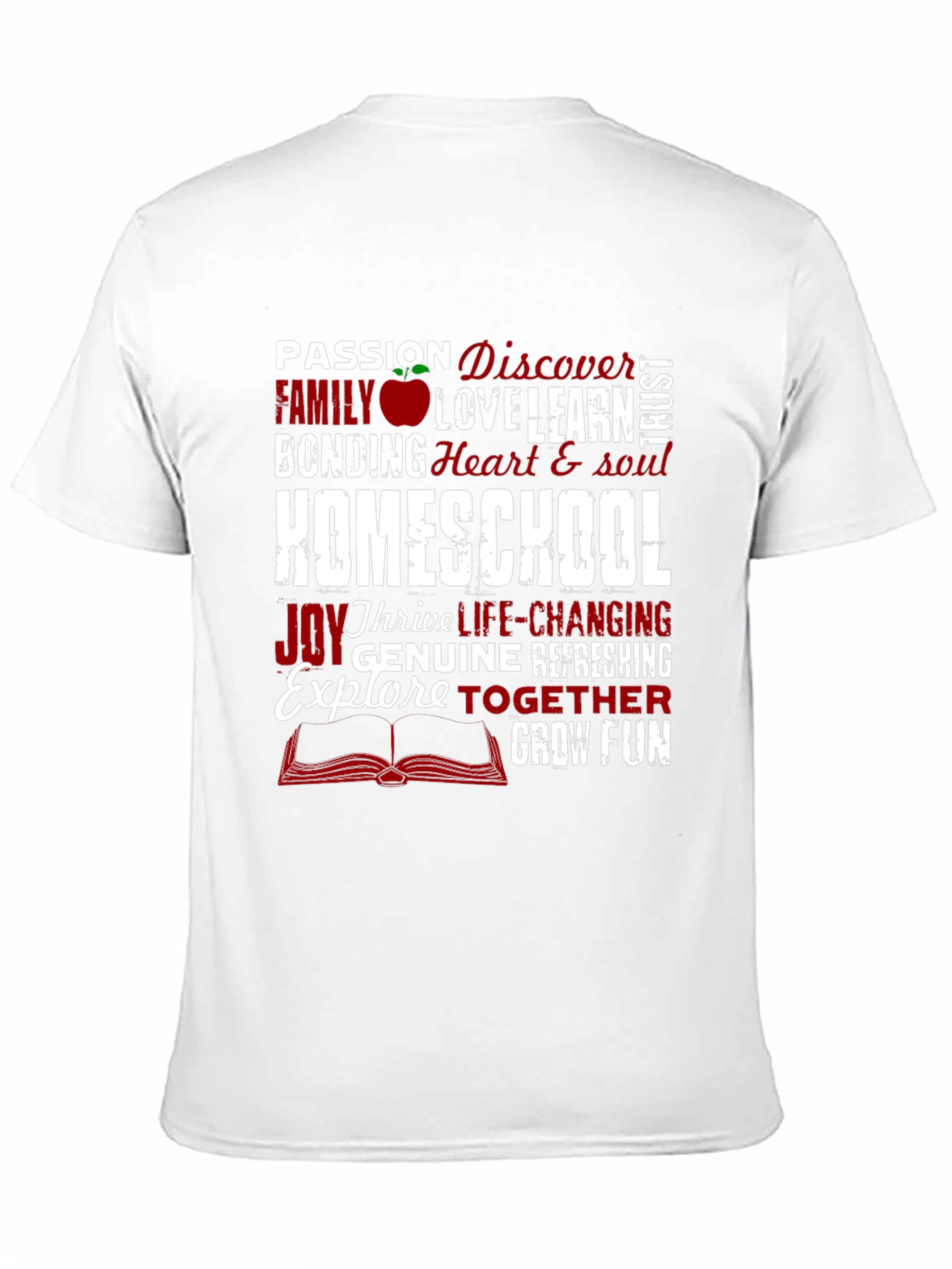 Homeschool Word Art T-Shirt: Passion Family Learning