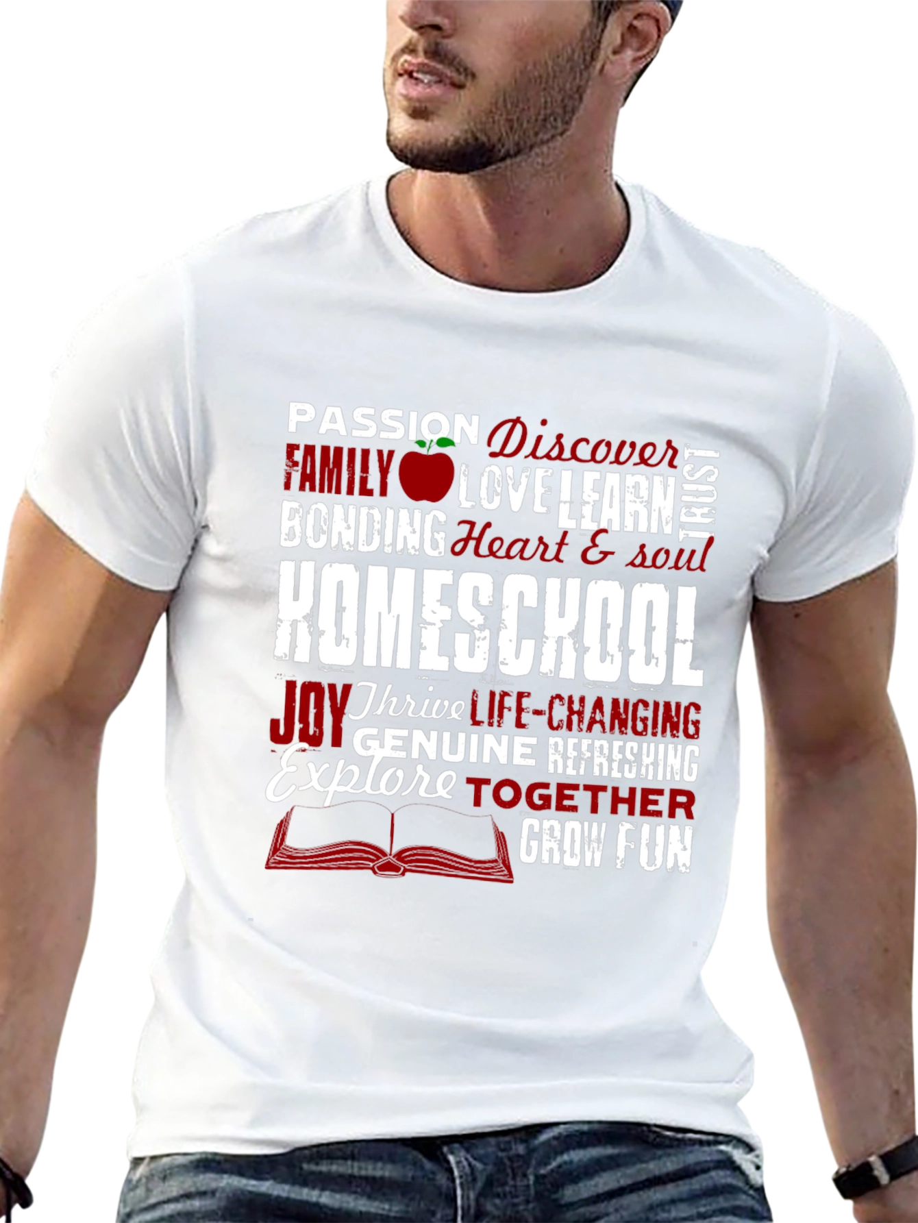 Homeschool Word Art T-Shirt: Passion Family Learning
