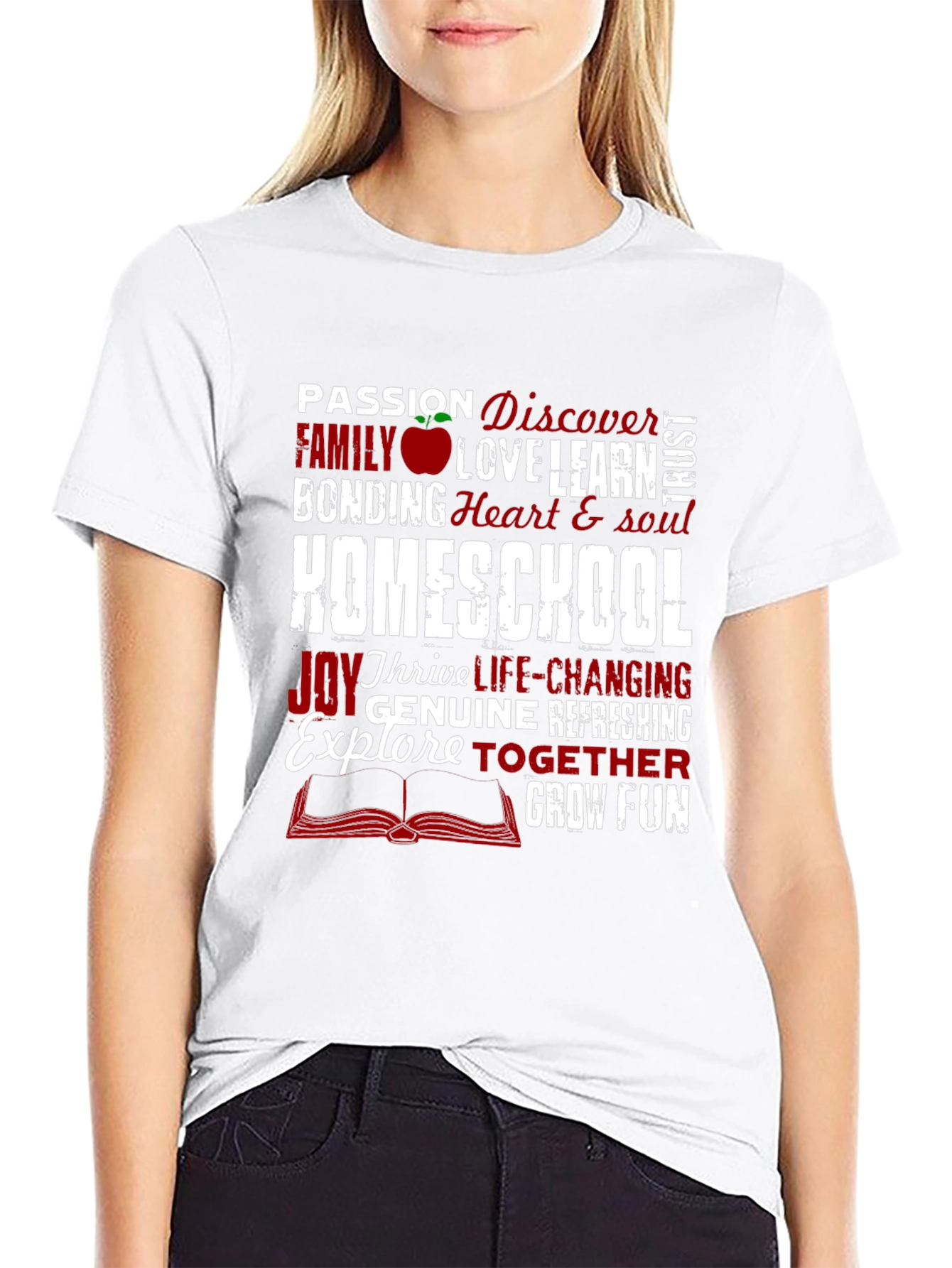 Homeschool Word Art T-Shirt: Passion Family Learning
