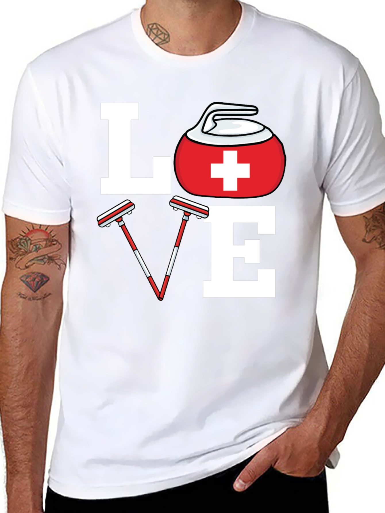 Love Curling T-Shirt Curling Lover Tee