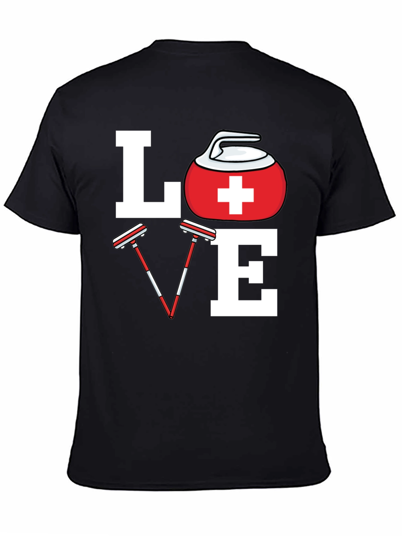 Love Curling T-Shirt Curling Lover Tee