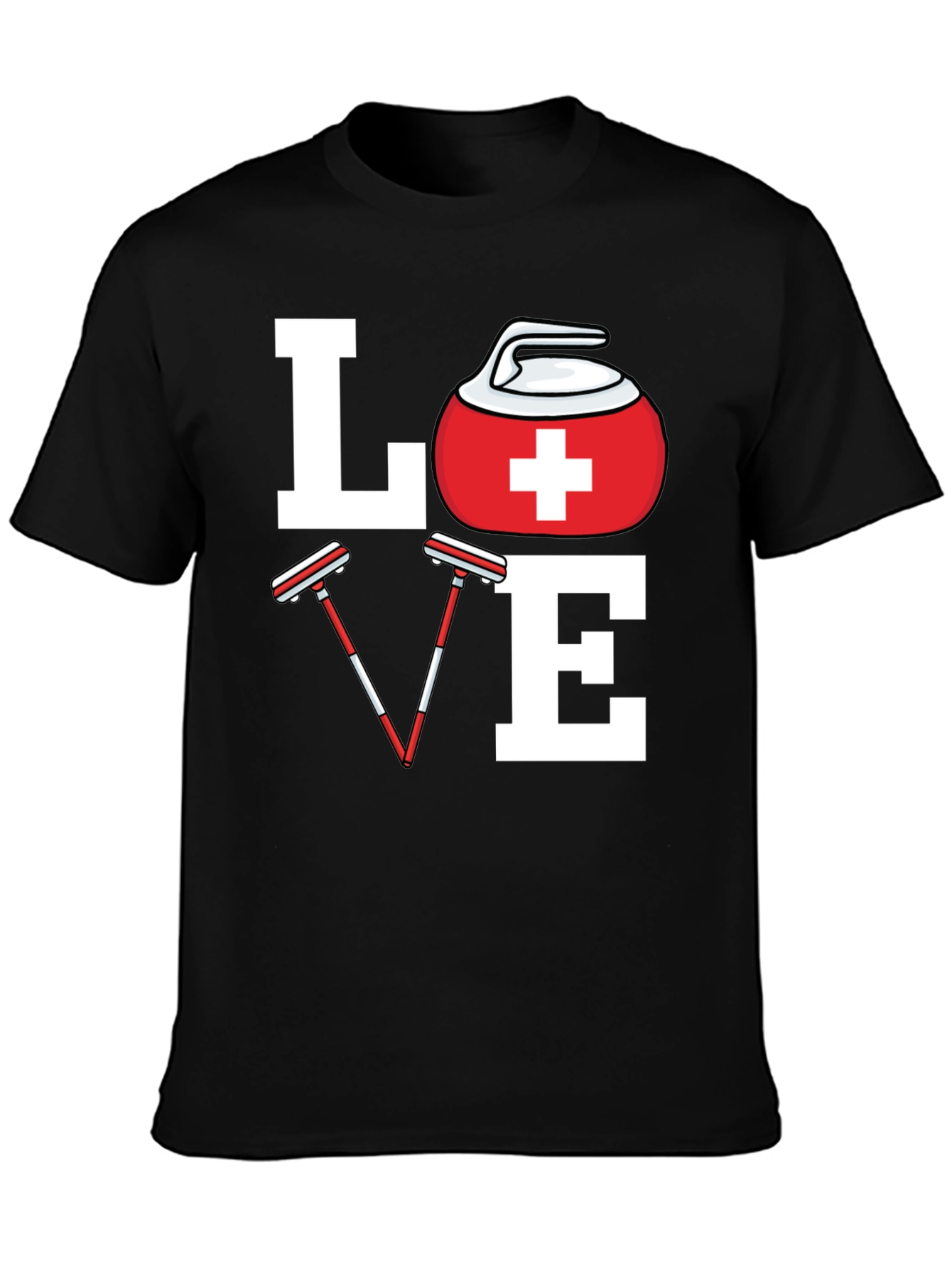 Love Curling T-Shirt Curling Lover Tee