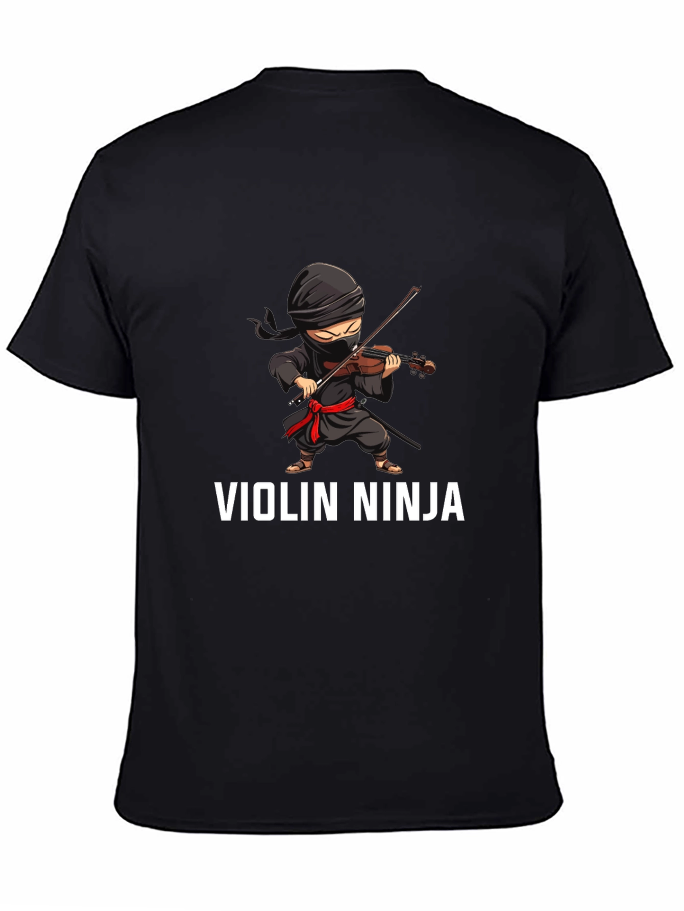 Violin Ninja Graphic Tee - Unique Musician T-Shirt